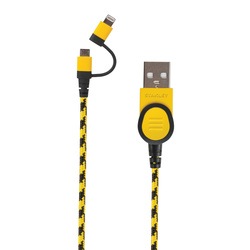 Stanley Tools - Braided 2in1 Cable for Lightning  MicroUSB - 1319599ST2