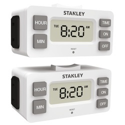Stanley Tools - 2 pk TimerMax Digislim Polarized 1Outlet Digital Bar Timer - 38425