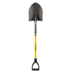 Stanley Tools - FIBERGLASS DHANDLE ROUND POINT SHOVEL - BDS7673