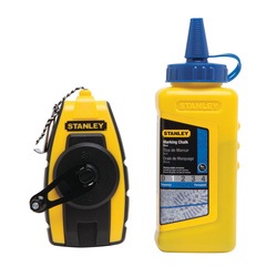 Stanley Tools - Compact Chalk Reel with 4 oz Blue Chalk - STHT47244L