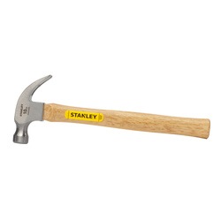Stanley Tools - 10 OZ CURVED CLAW WOOD HANDLE HAMMER - STHT51455