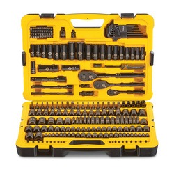 Stanley Tools - 229 pc Professional Black Chrome Socket Set - STMT75064