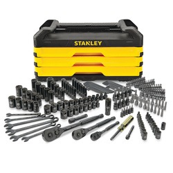 Stanley Tools - 203 pc Professional Black Chrome Socket Set - STMT79302