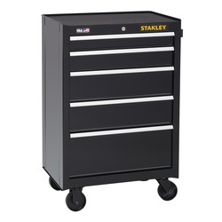 300 Series 26 In W 3 5 Drawer Rolling Tool Cabinet Stst22753bk Stanley Tools