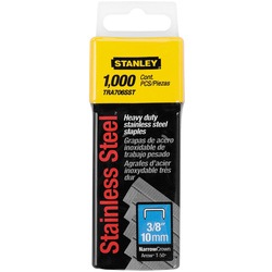 Stanley Tools - 1000 pc 38 in Stainless Steel Heavy Duty Staples - TRA706SST