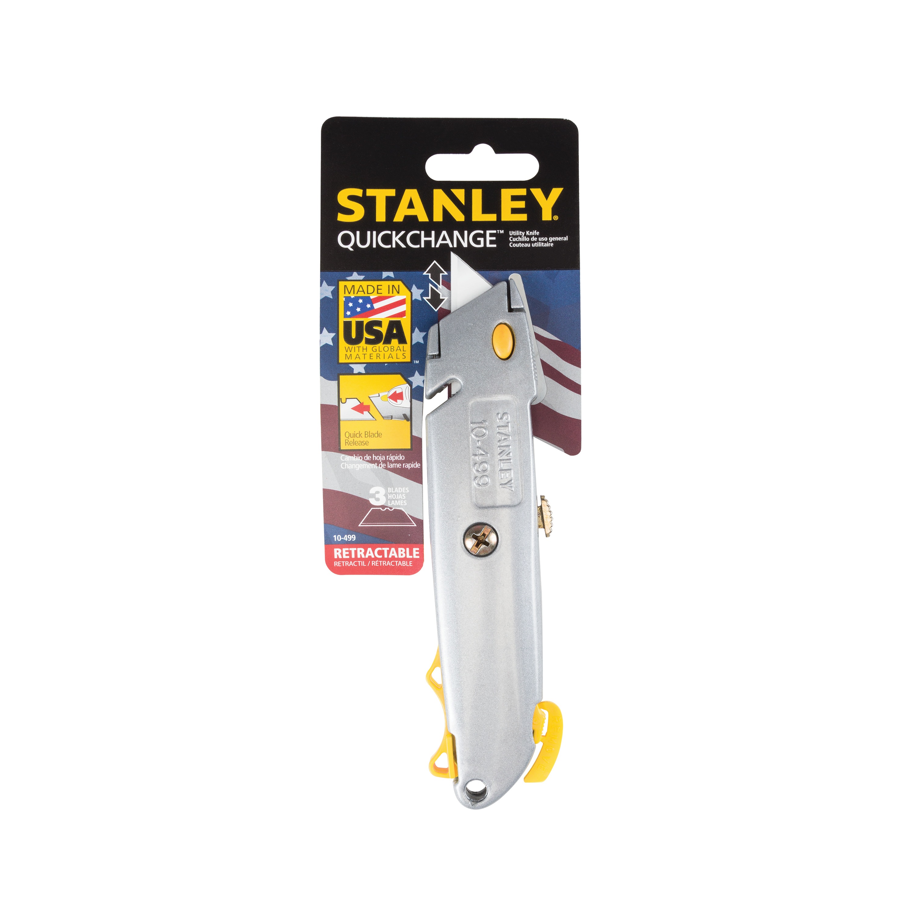 63/8 in. Quick Change Retractable Utility Knife 10499 STANLEY Tools