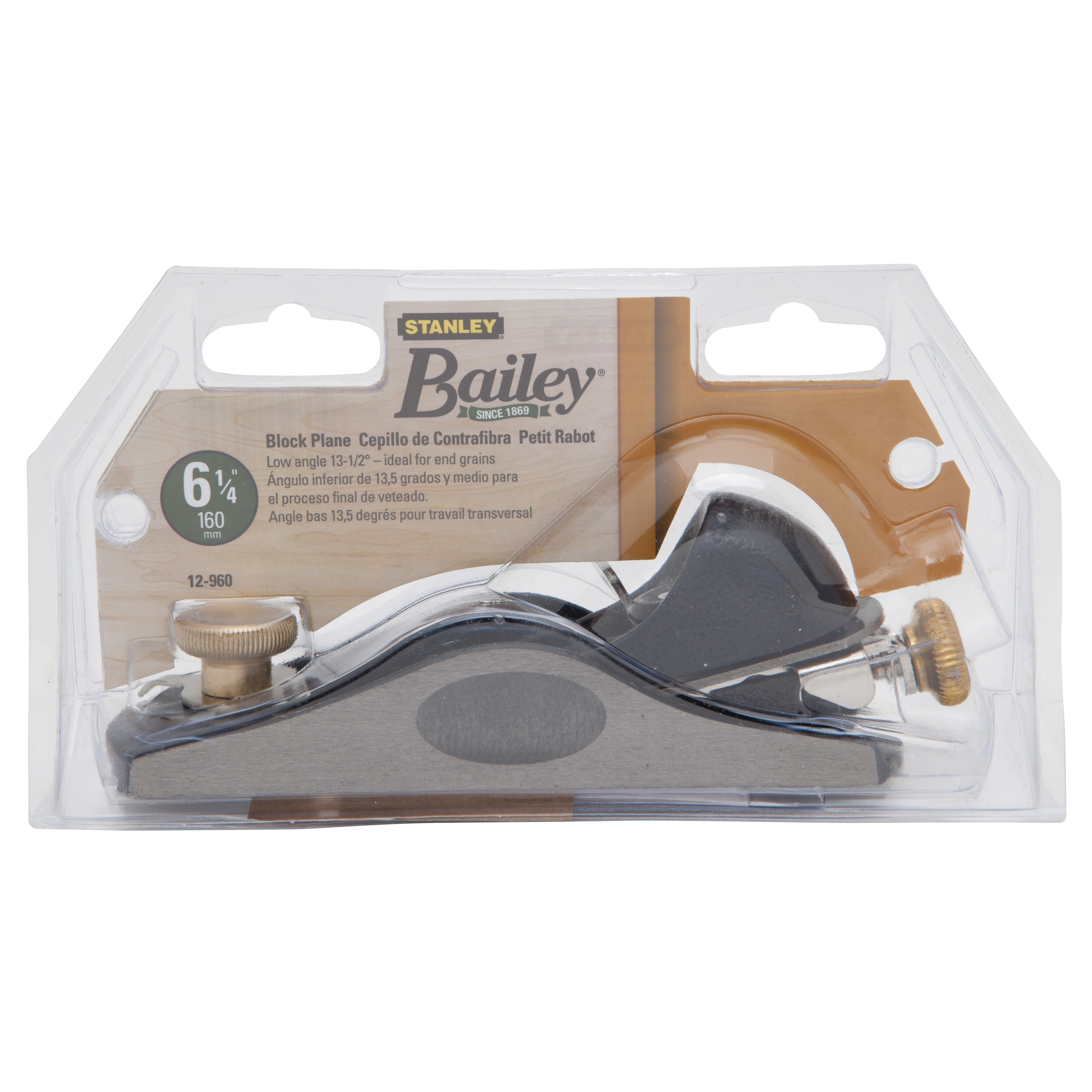 Stanley Tools - 614 in Bailey Low Angle Block Plane - 12-960