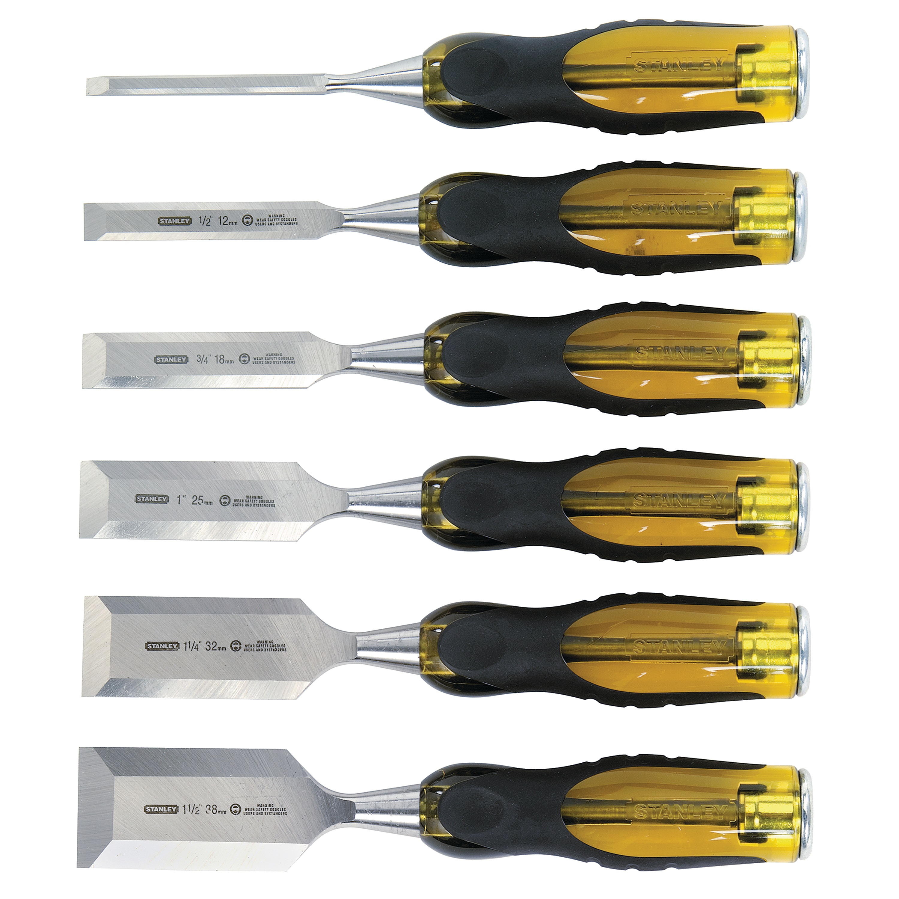 6 pc FATMAX® ThruTang™ Wood Chisel Set 16971 STANLEY Tools
