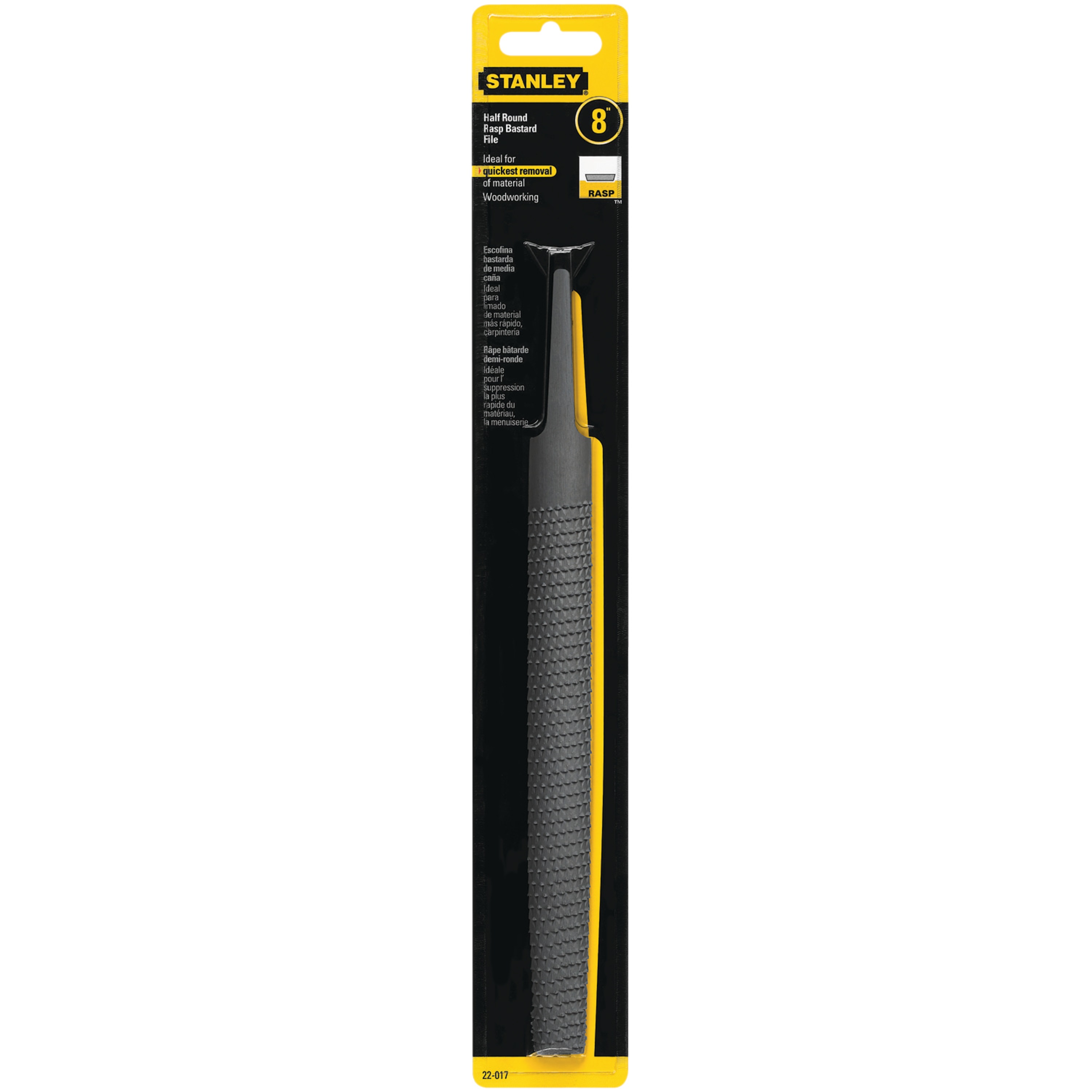 8 In Rasp Cut Half Round File 22 017 Stanley Tools 8 In Rasp Cut Half Round File 22 017 Stanley Tools