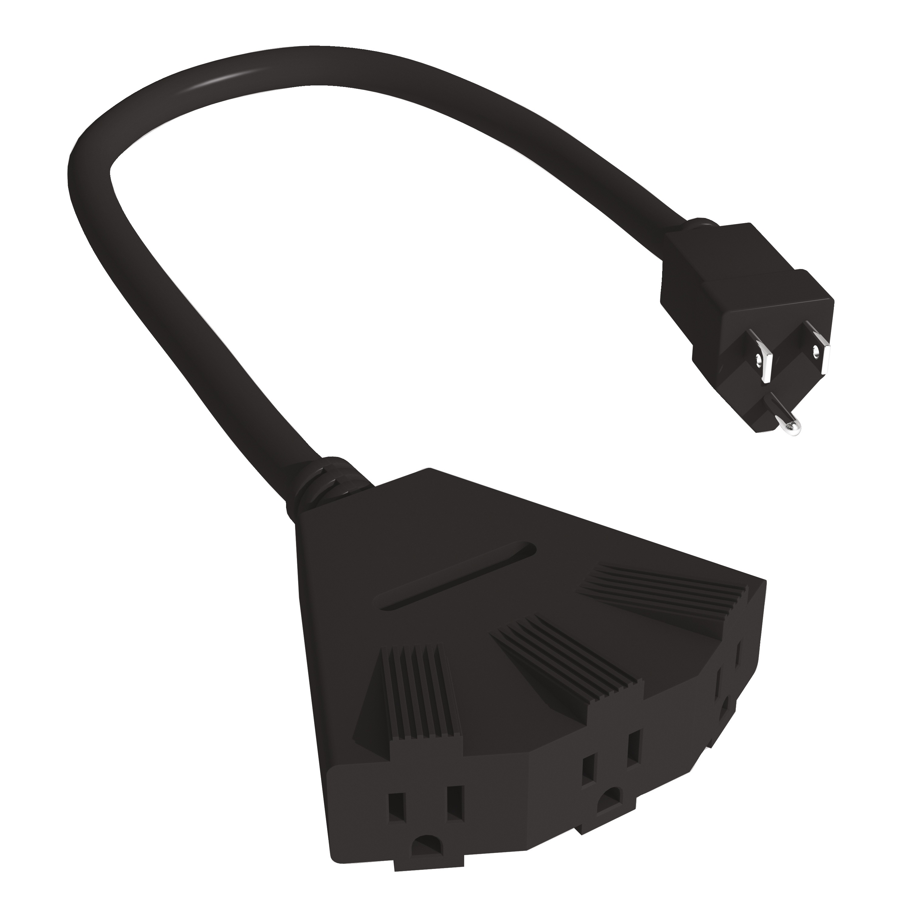 2 ft Pro Block 3Outlet Outdoor Extension Cord 30669 STANLEY Tools