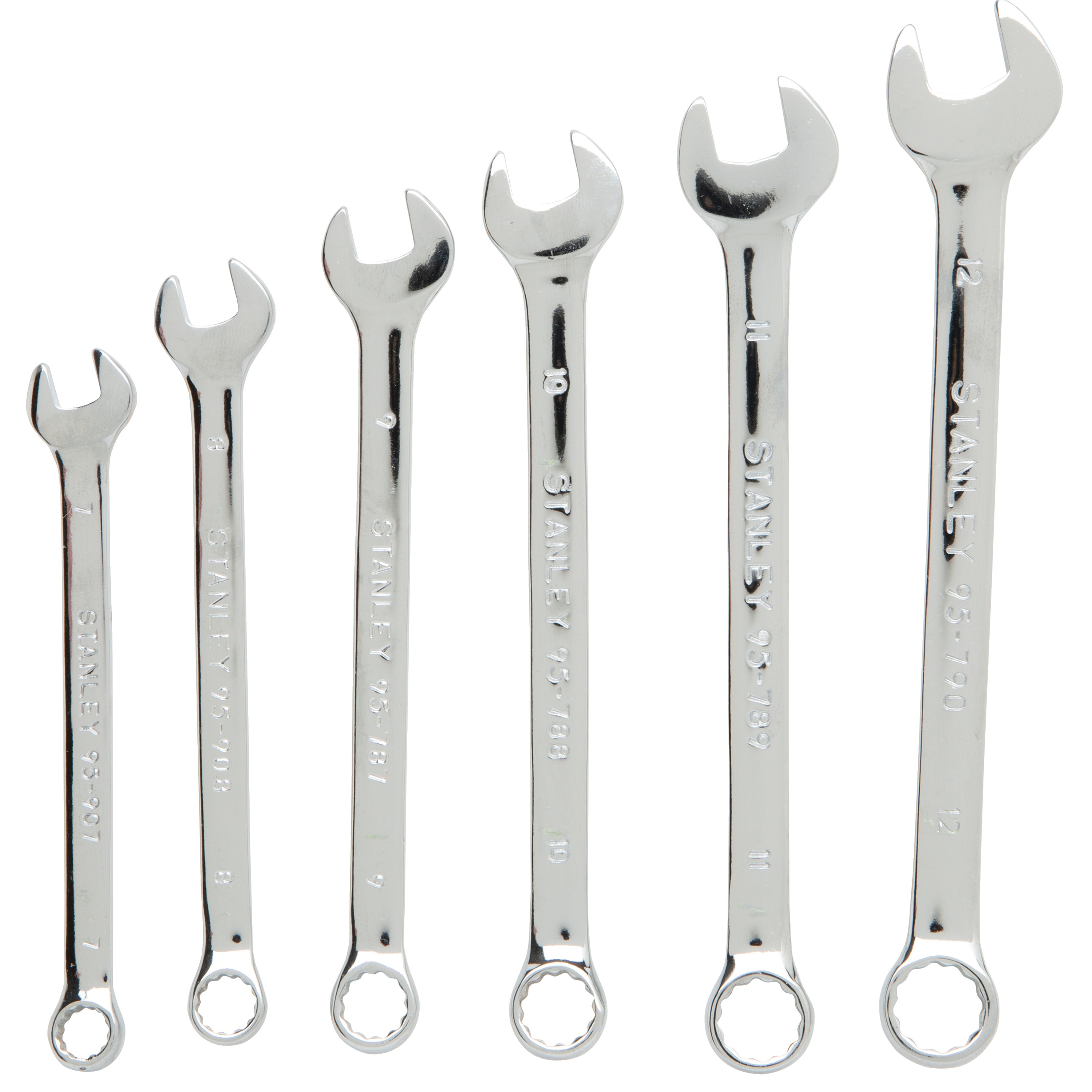 6 pc Combination Wrench Metric Set 79144 STANLEY Tools