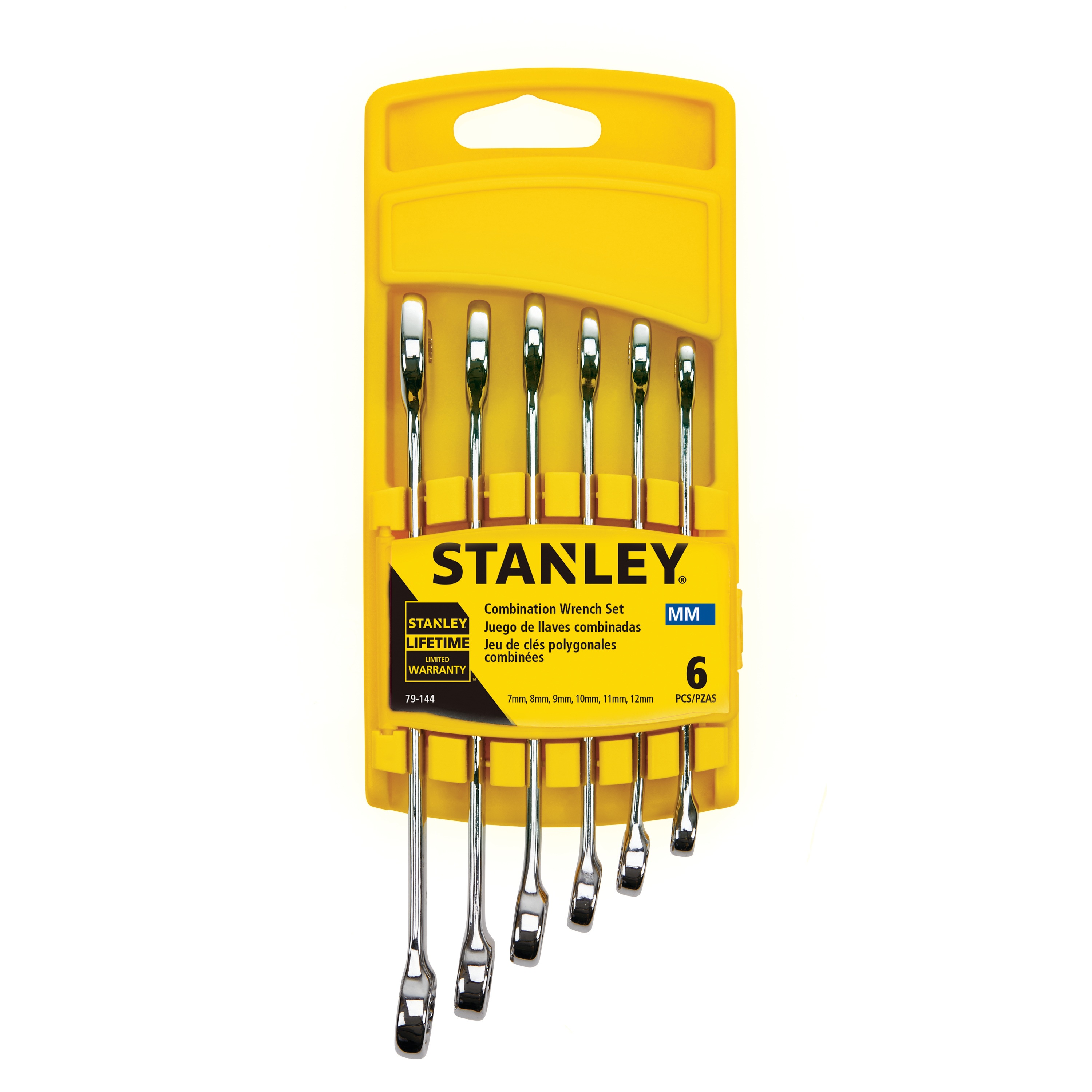 6 pc Combination Wrench Metric Set 79144 STANLEY Tools