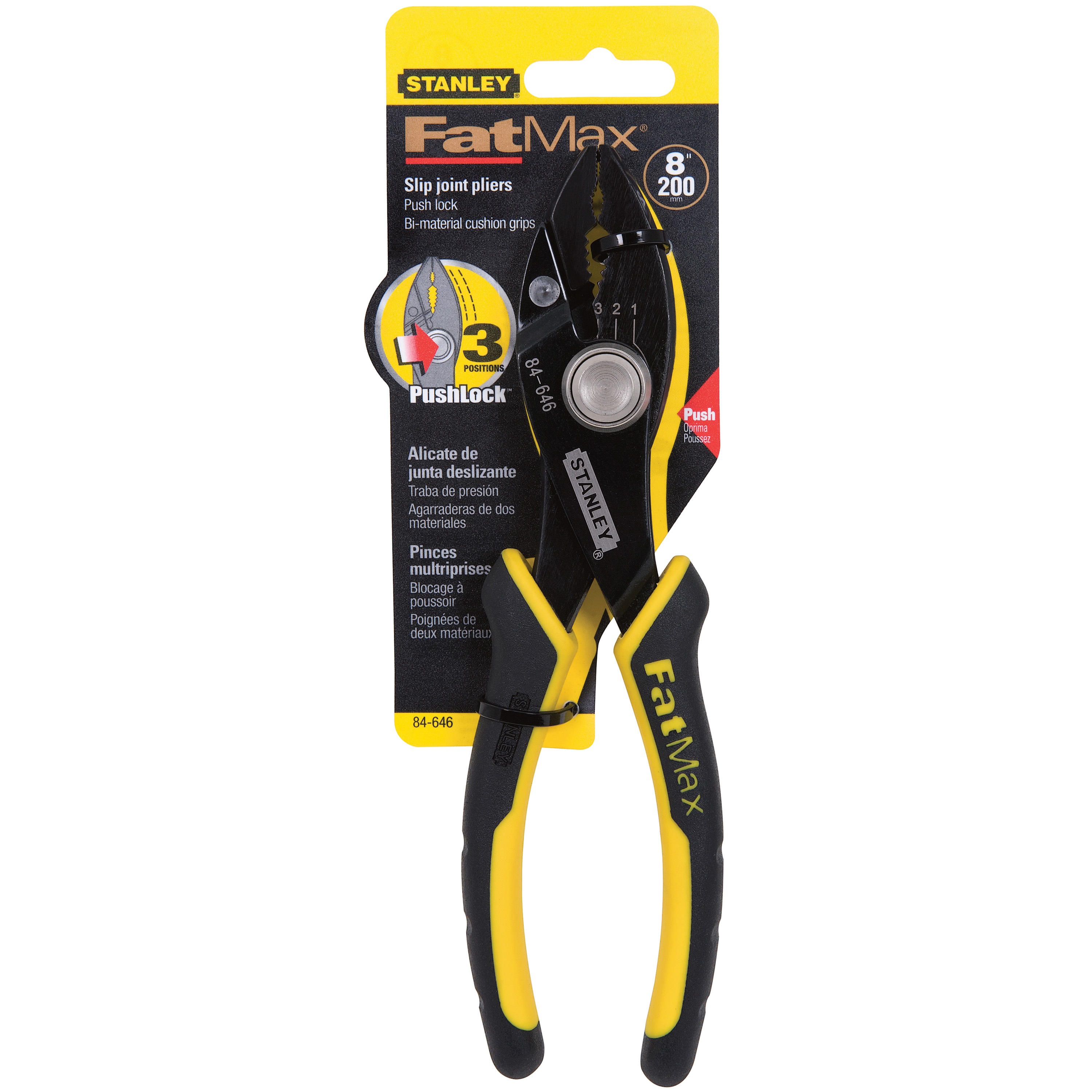 FATMAX® 8 in PushLock™ Slip Joint Pliers 84646 STANLEY Tools
