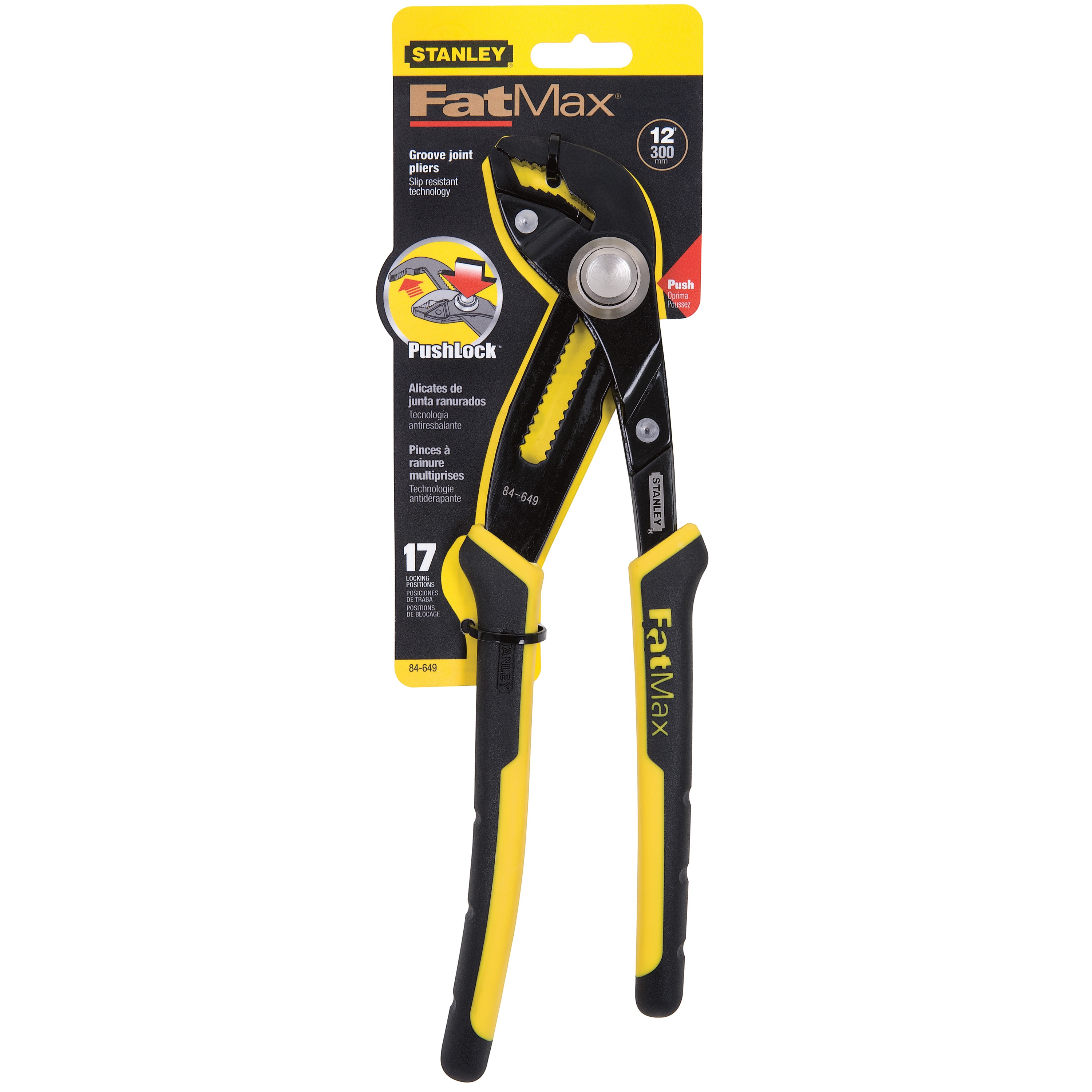 FATMAX® 12 in PushLock™ Adjustable Joint Pliers 84649 STANLEY Tools