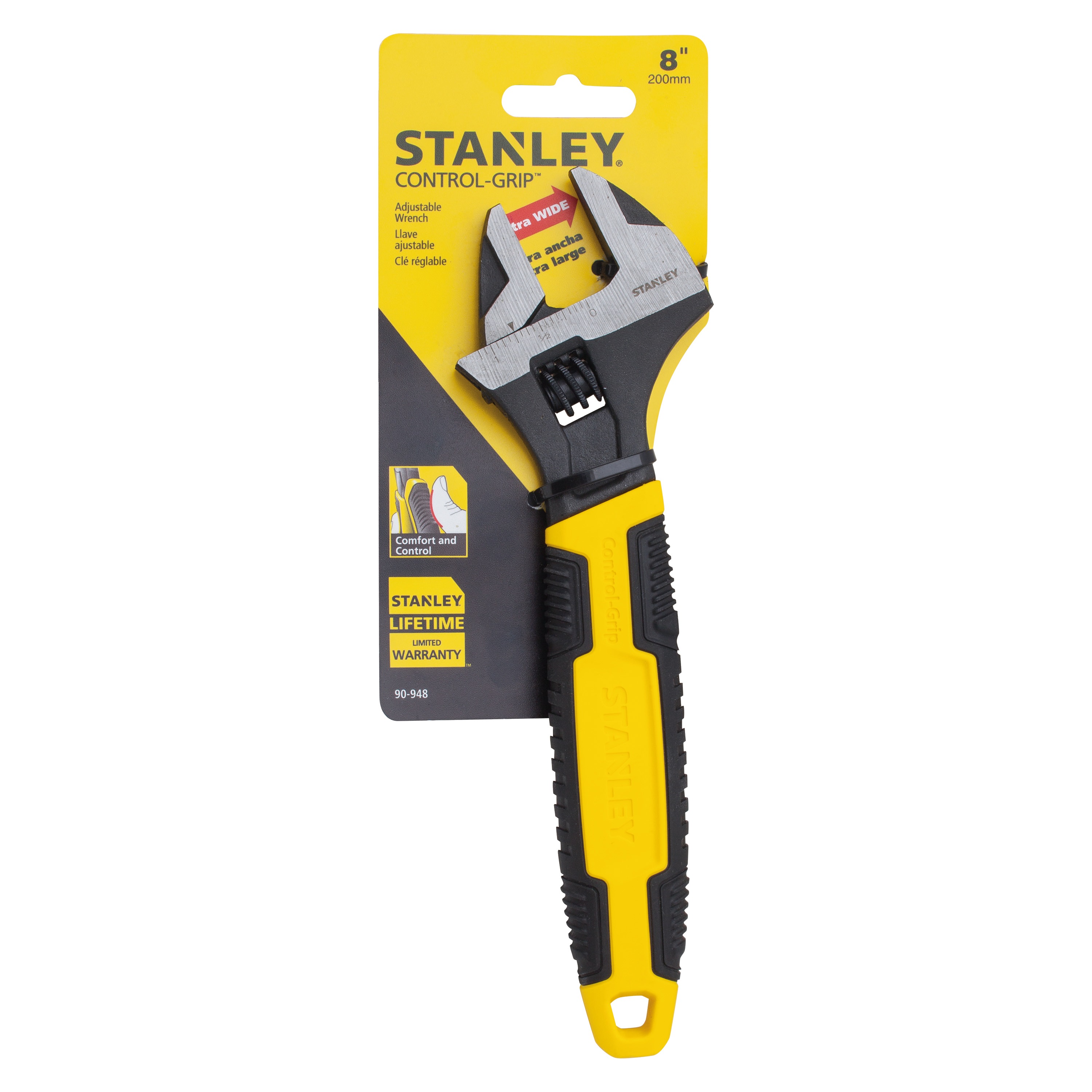 Stanley Tools MaxSteel Adjustable Wrench 200mm