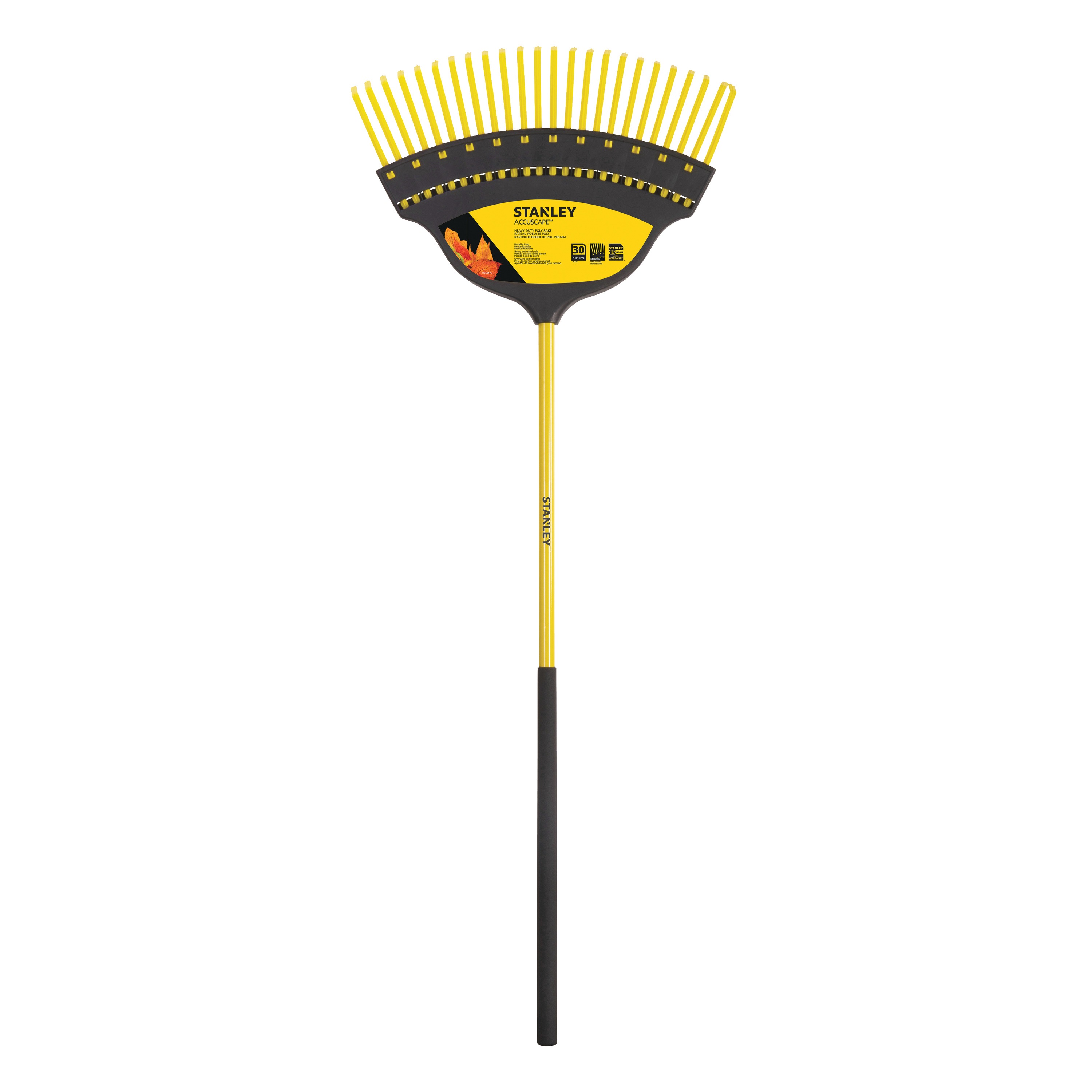 30 in. ACCUSCAPE PROSERIES® DELUXE POLY RAKE BDS6475 STANLEY Tools
