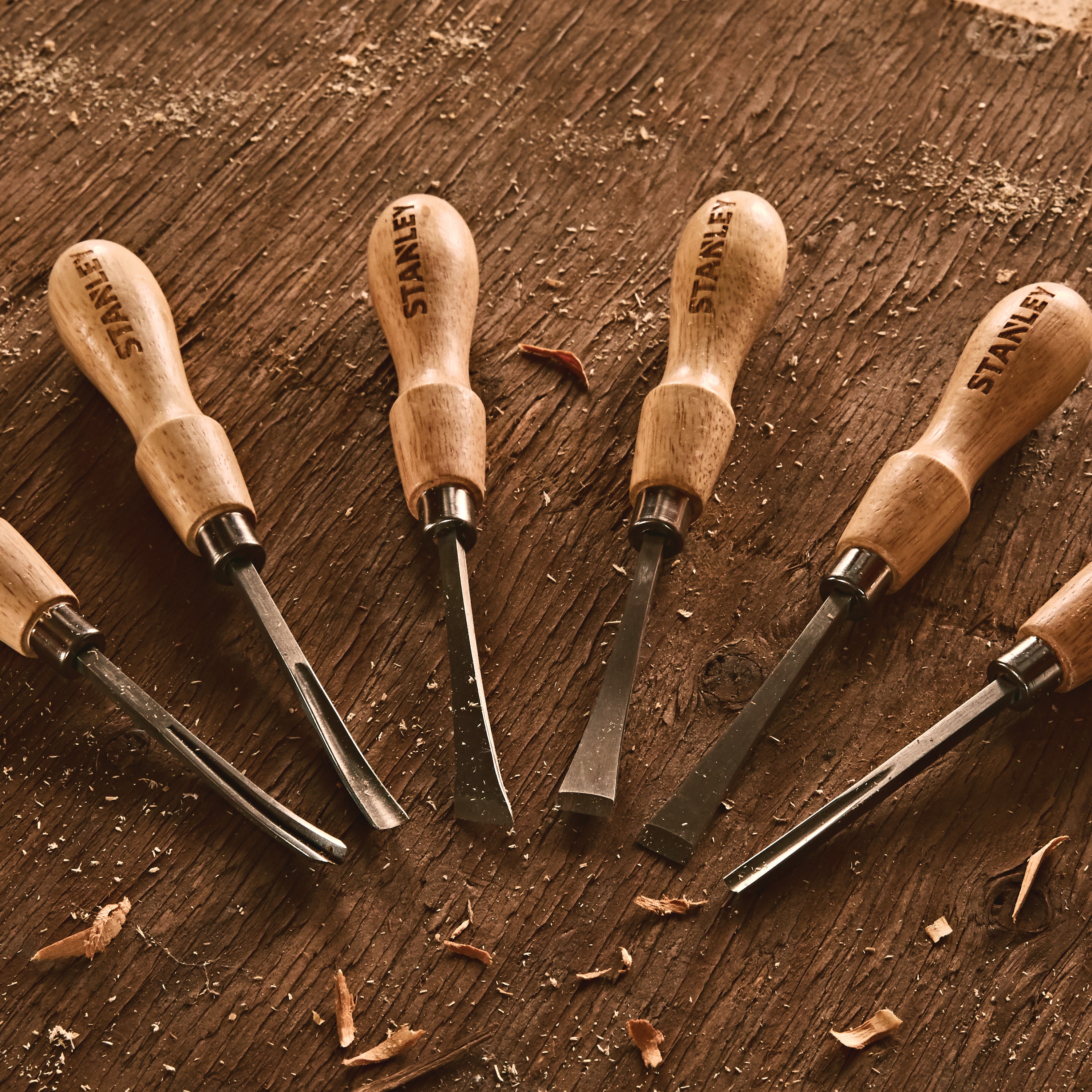 6 Pc Wood Carving Tool Set Stht Stanley Tools