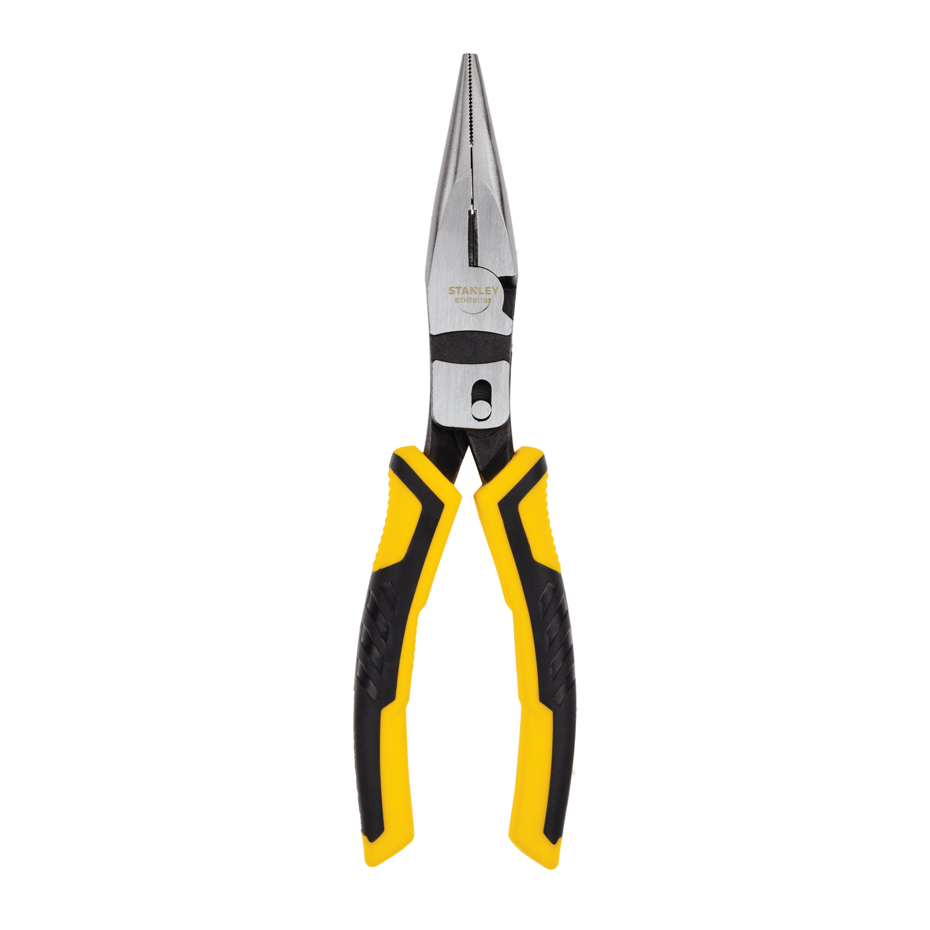 8 In Compound Action Long Nose Pliers Stht81195 Stanley Tools