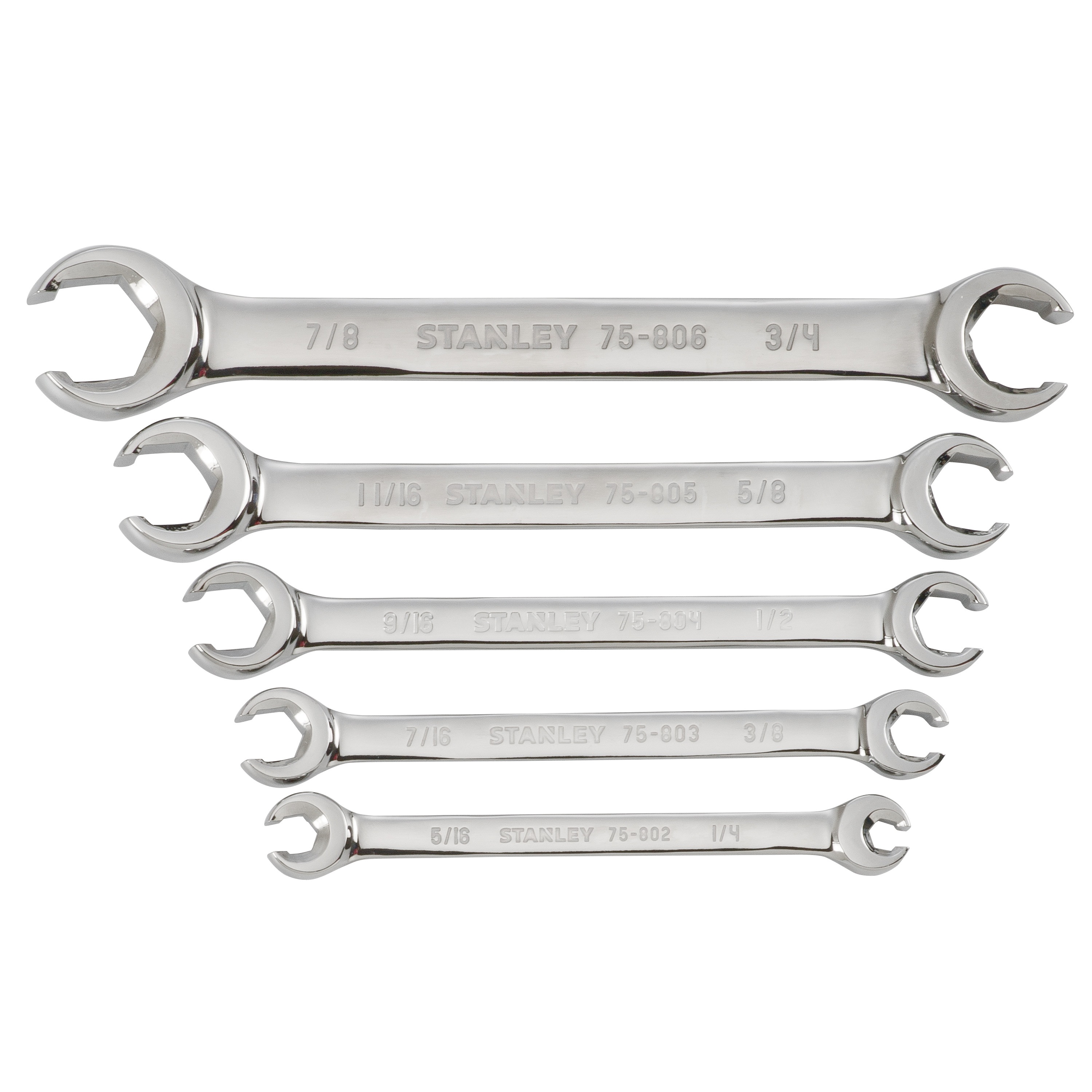 5 pc Flare Nut Wrench Set STMT75484OSP STANLEY Tools