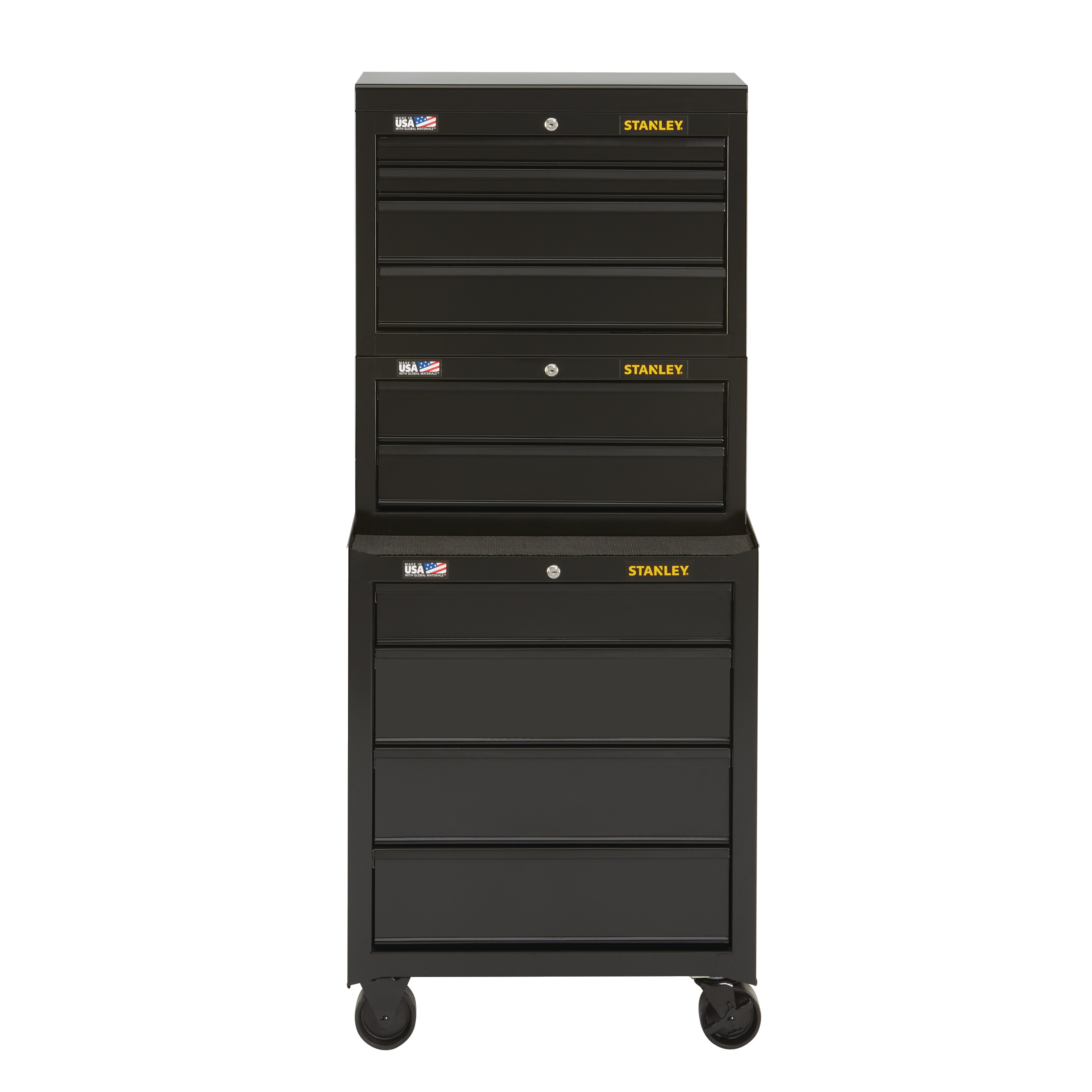 100 Series 26 In W 2 Drawer Middle Tool Chest Stst22621bk