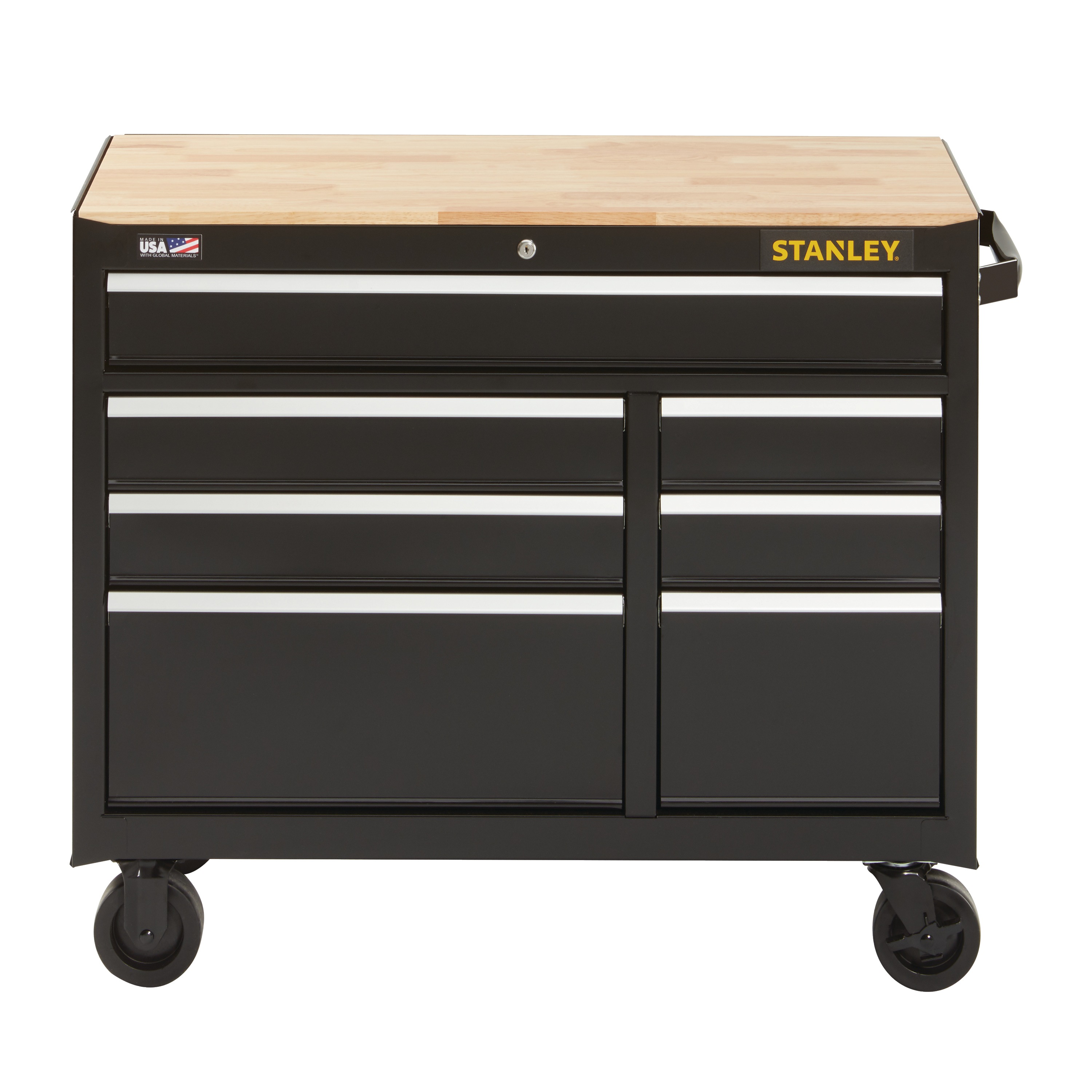 300 Series 41 In W 7 Drawer Mobile Workbench Stst24174bk Stanley Tools