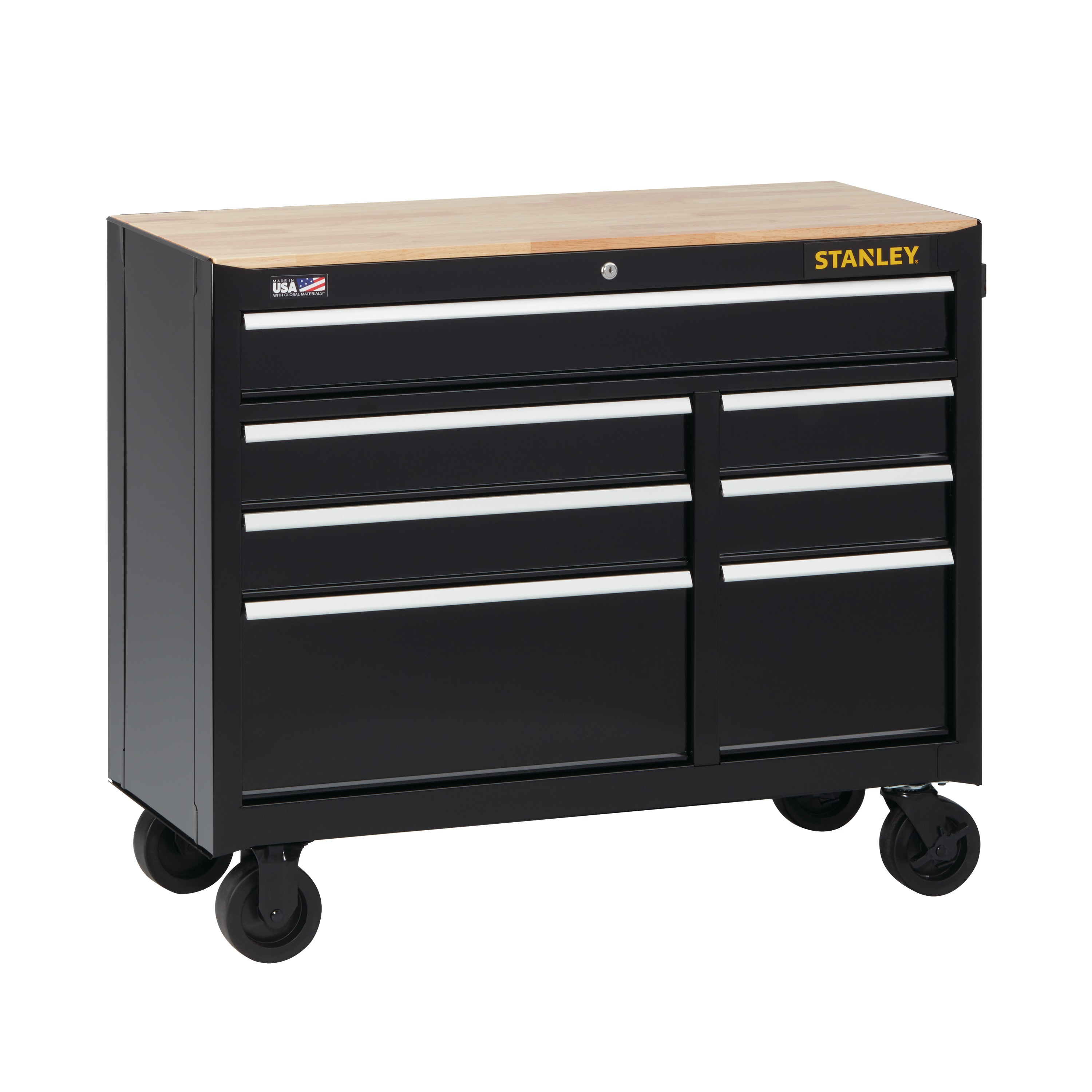 300 Series 41 In W 7 Drawer Mobile Workbench Stst24174bk