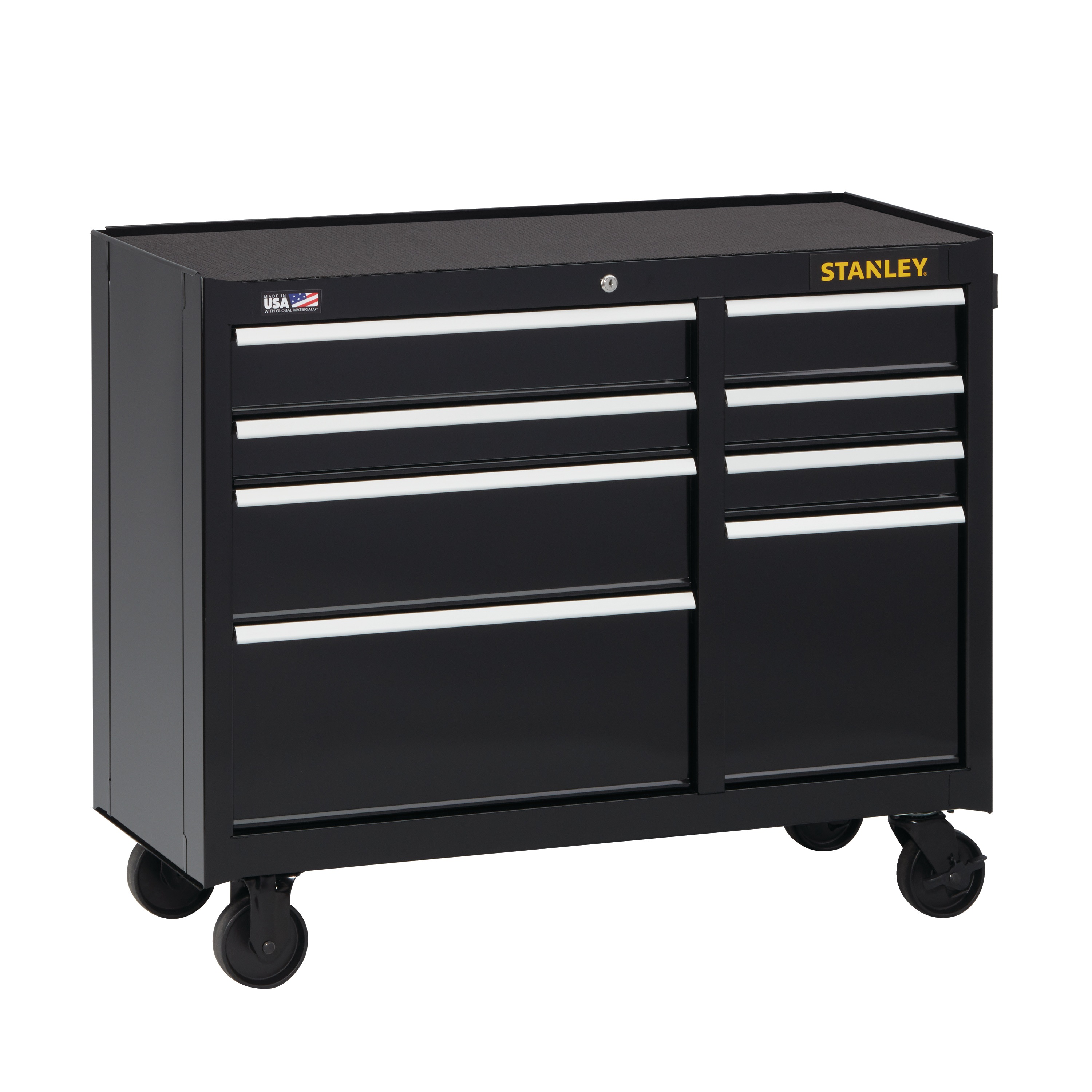 300 Series 41 In W 8 Drawer Rolling Tool Cabinet Stst24181bk