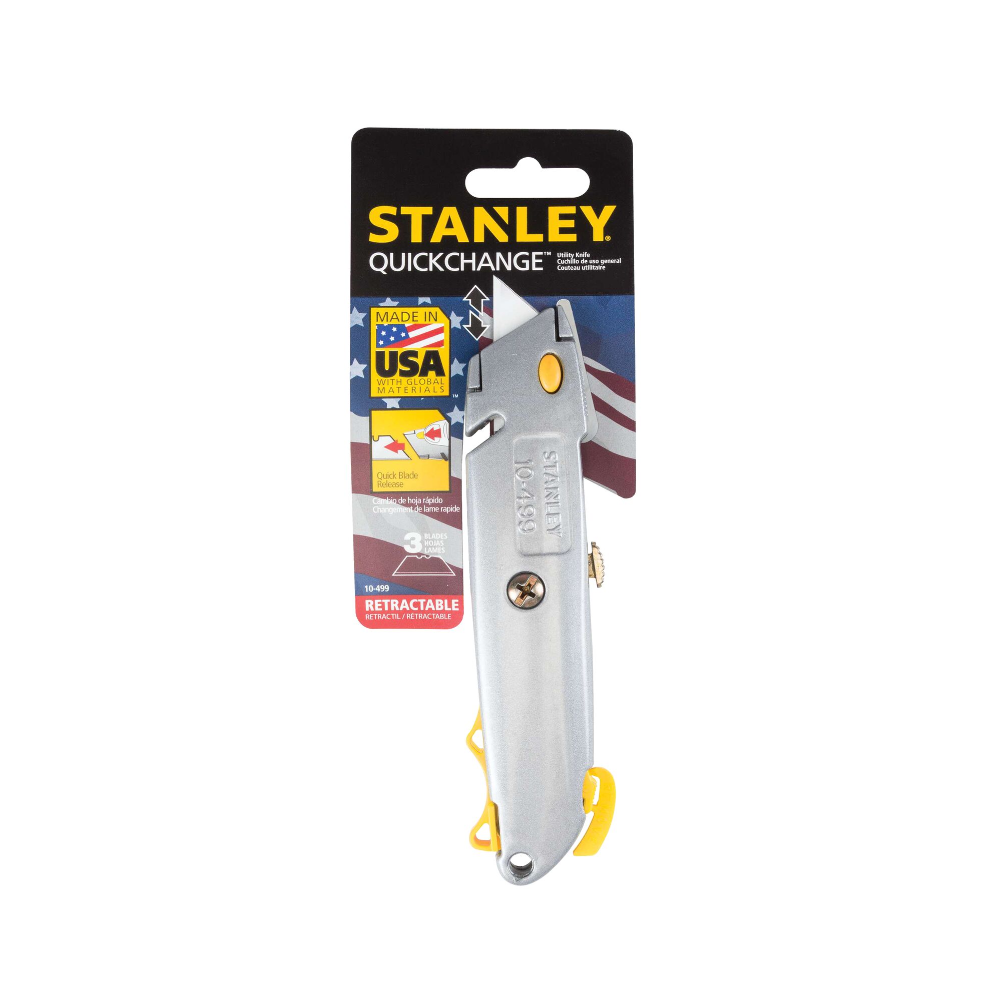 6-3/8 in Quick Change Retractable Utility Knife | STANLEY