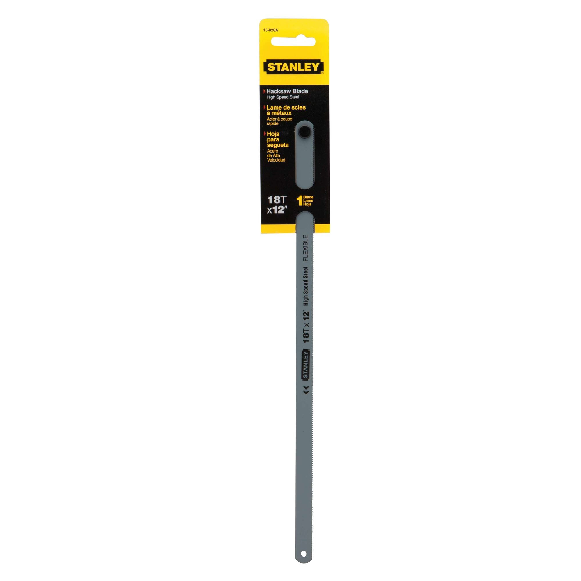 Stanley 12 in x 18 TPI High Speed Steel Hacksaw Blade