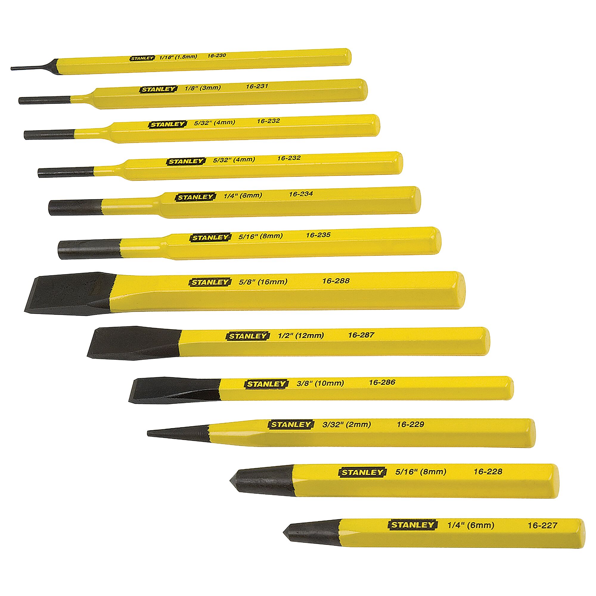 Stanley 12 pc Punch &amp; Chisel Kit