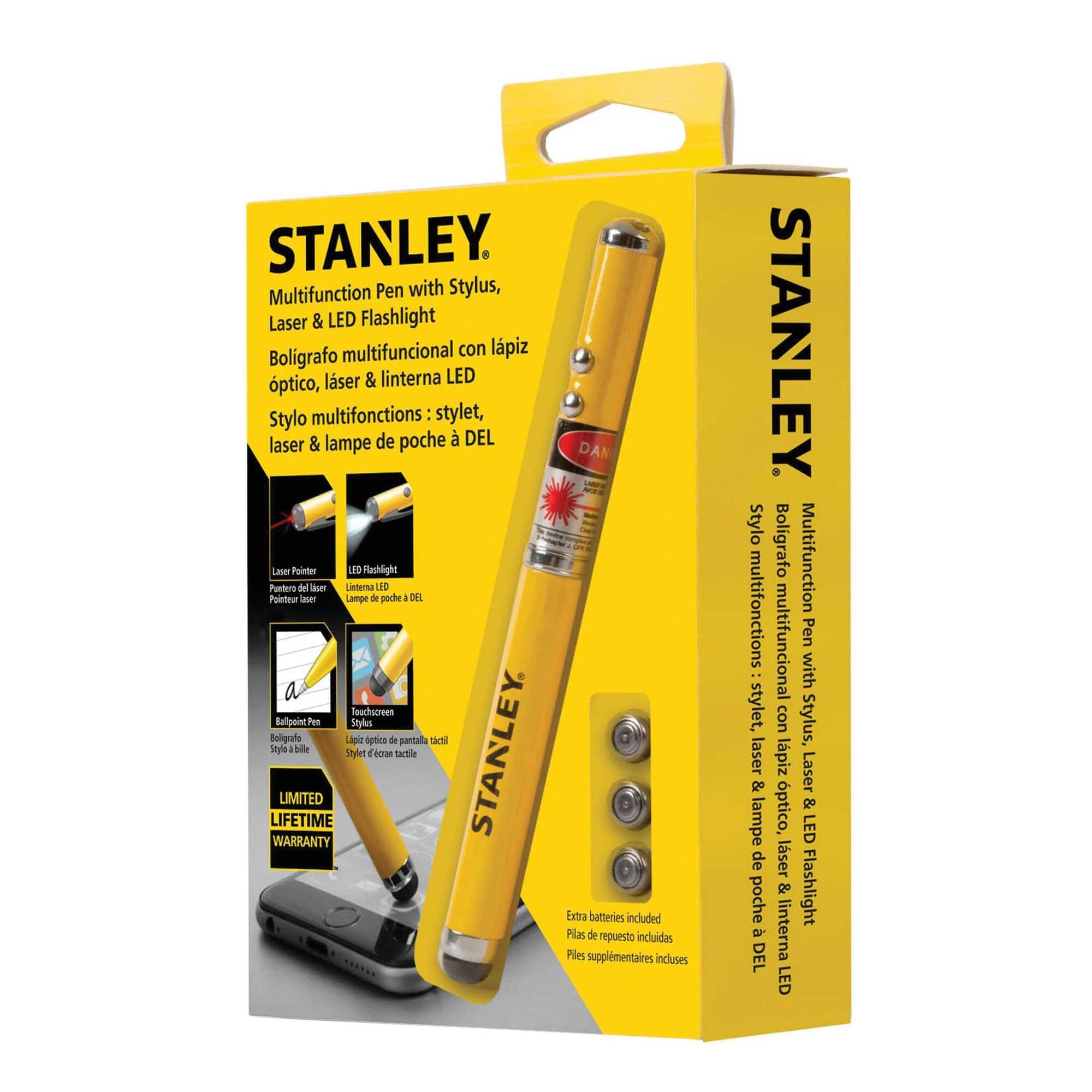 Stanley Multifunction Pen with Stylus, Laser &amp; LED Flashlight
