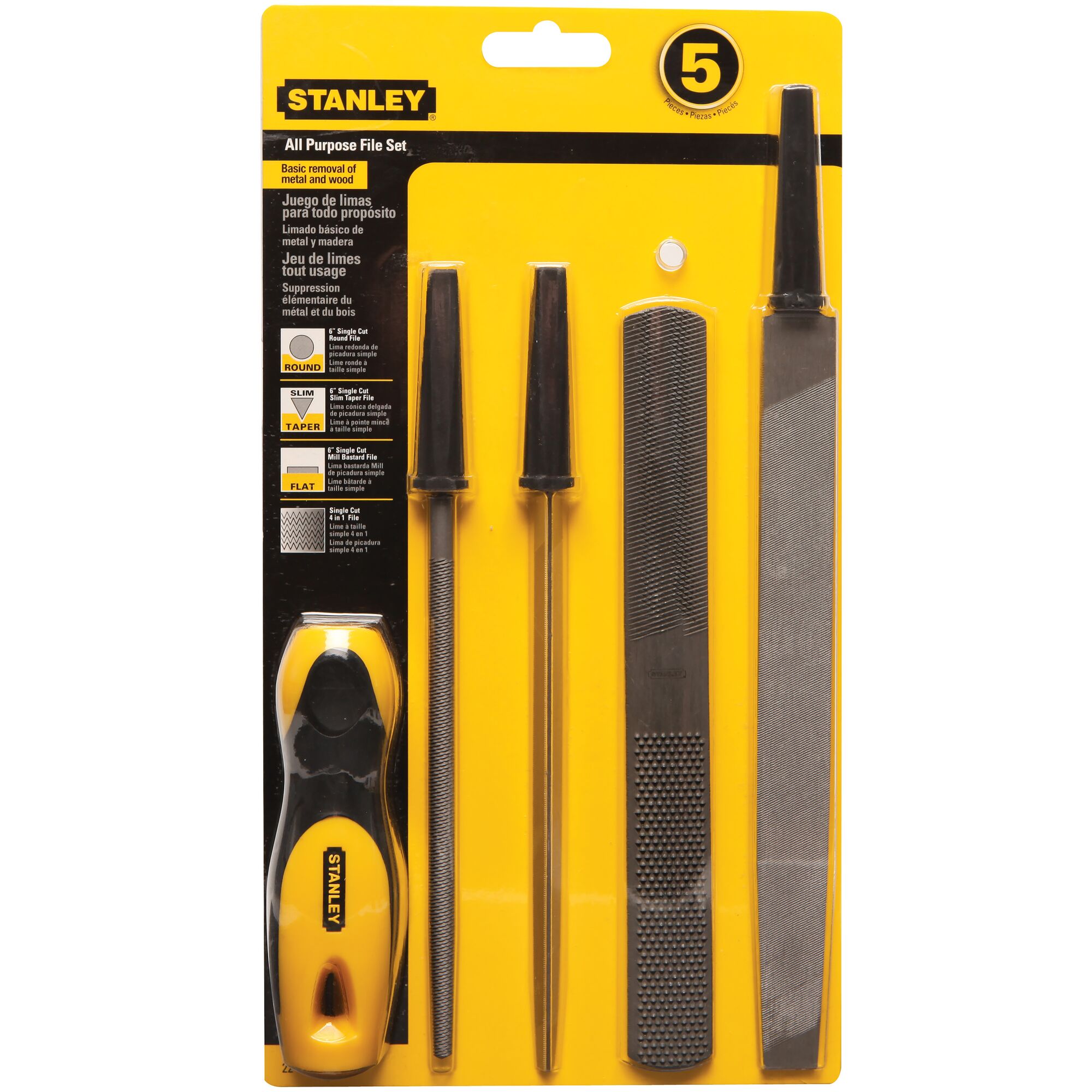 Stanley 5 pc File Set