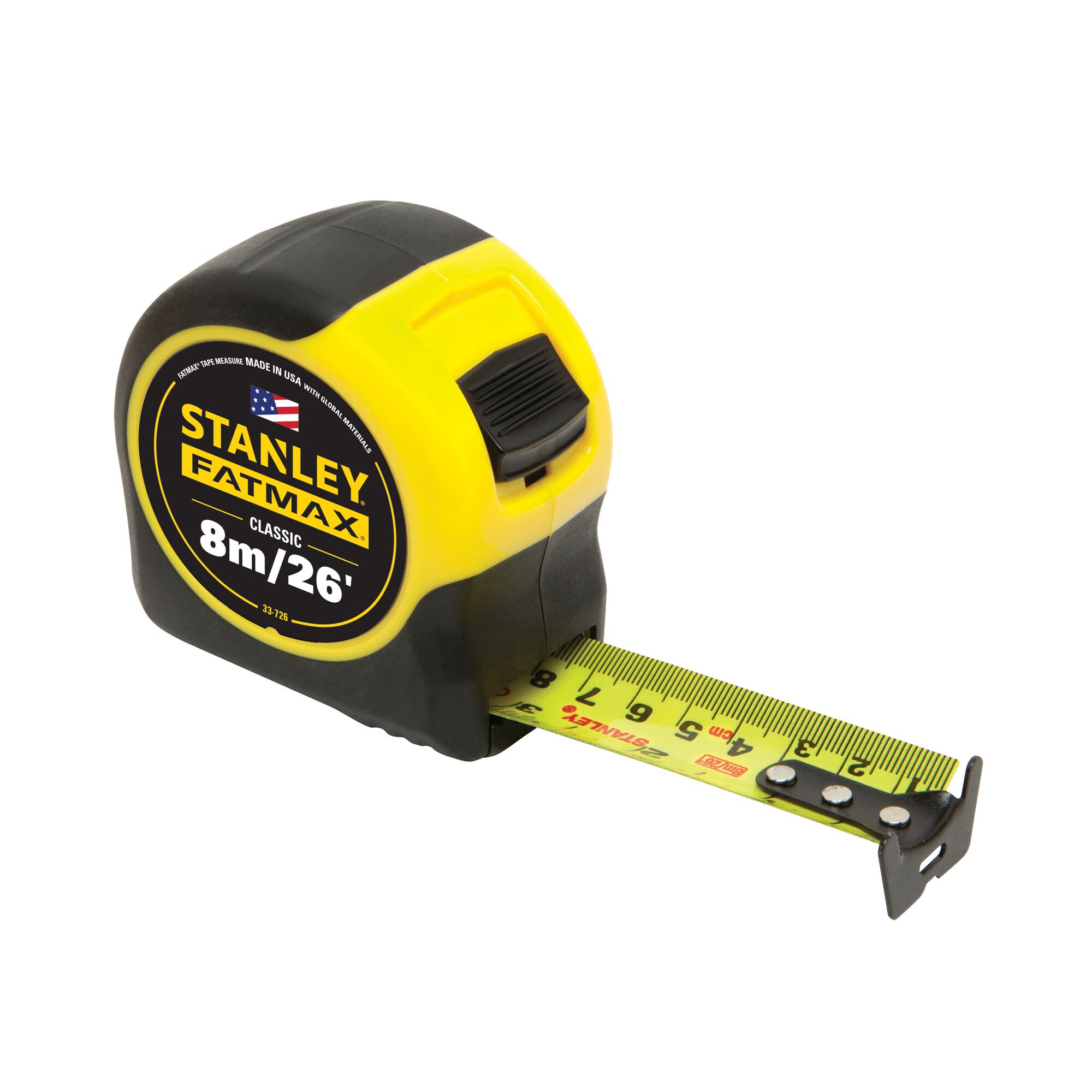 STANLEY FATMAX Classic Tape with Blade Armor 10m Metric Only 
