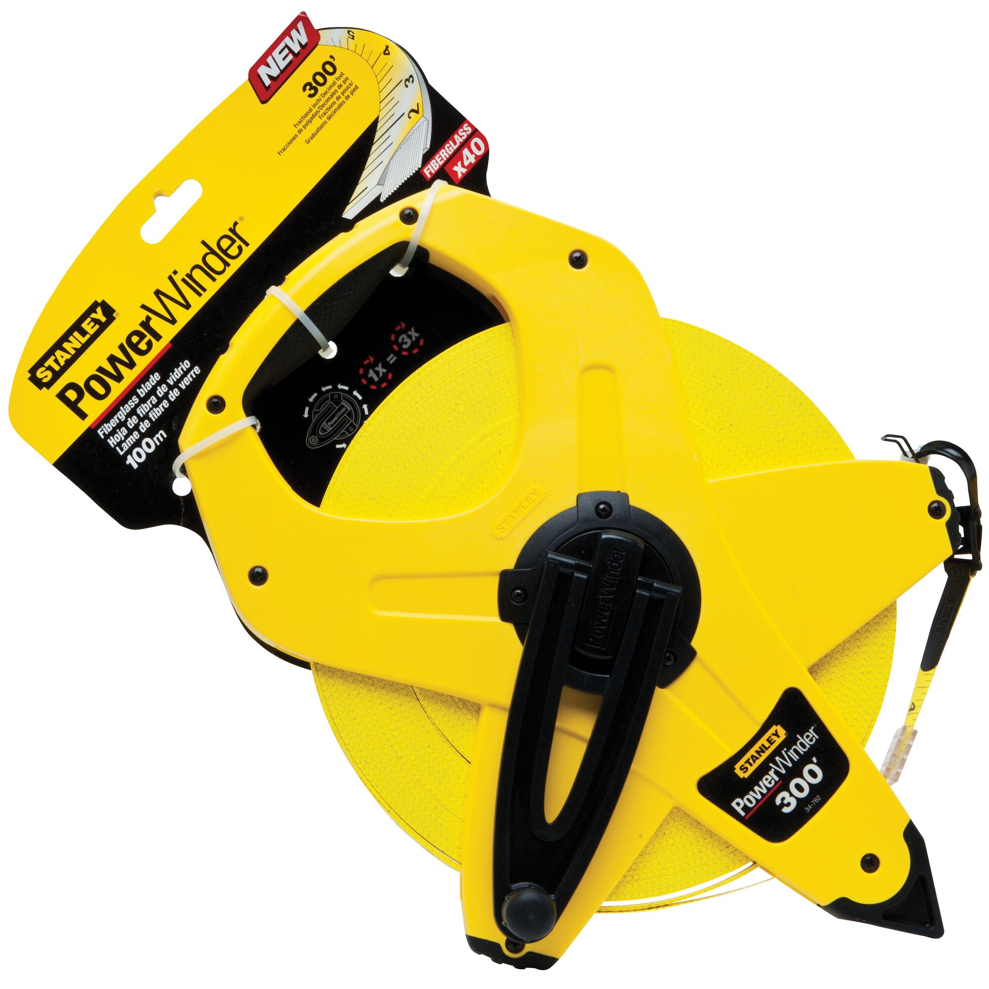300 ft POWERWINDER® Fiberglass Long Tape | STANLEY