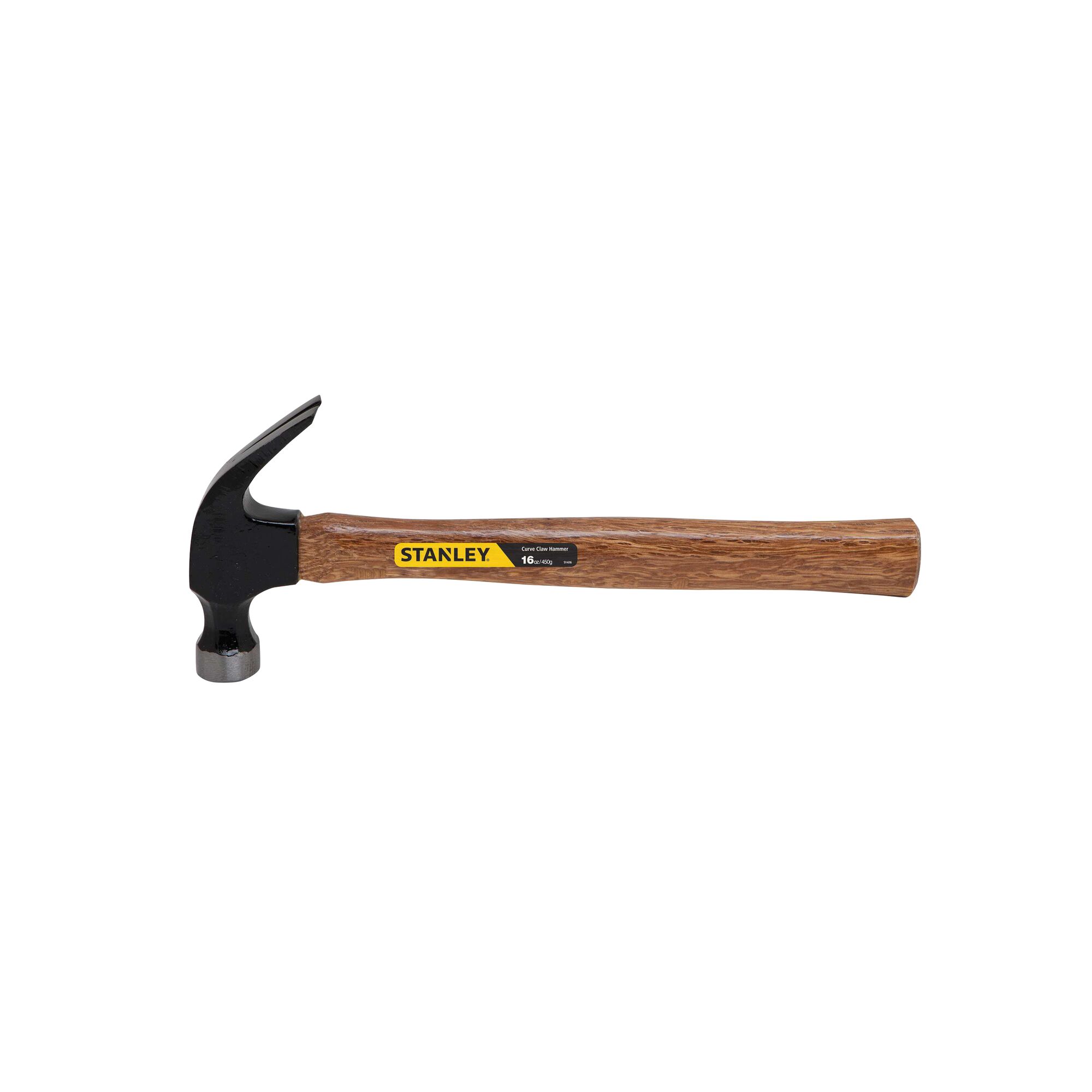 HICKORY NAIL HAMMER w/CURVE CLAW #51-416 NOS Stanley USA PRO WORKMASTER 16oz 