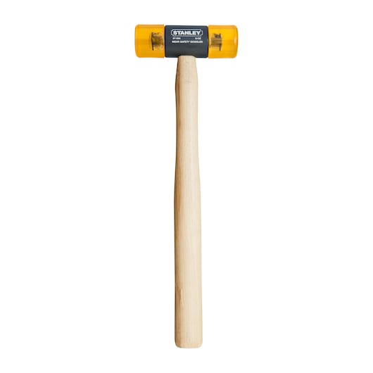 8 ounce soft face hammer.