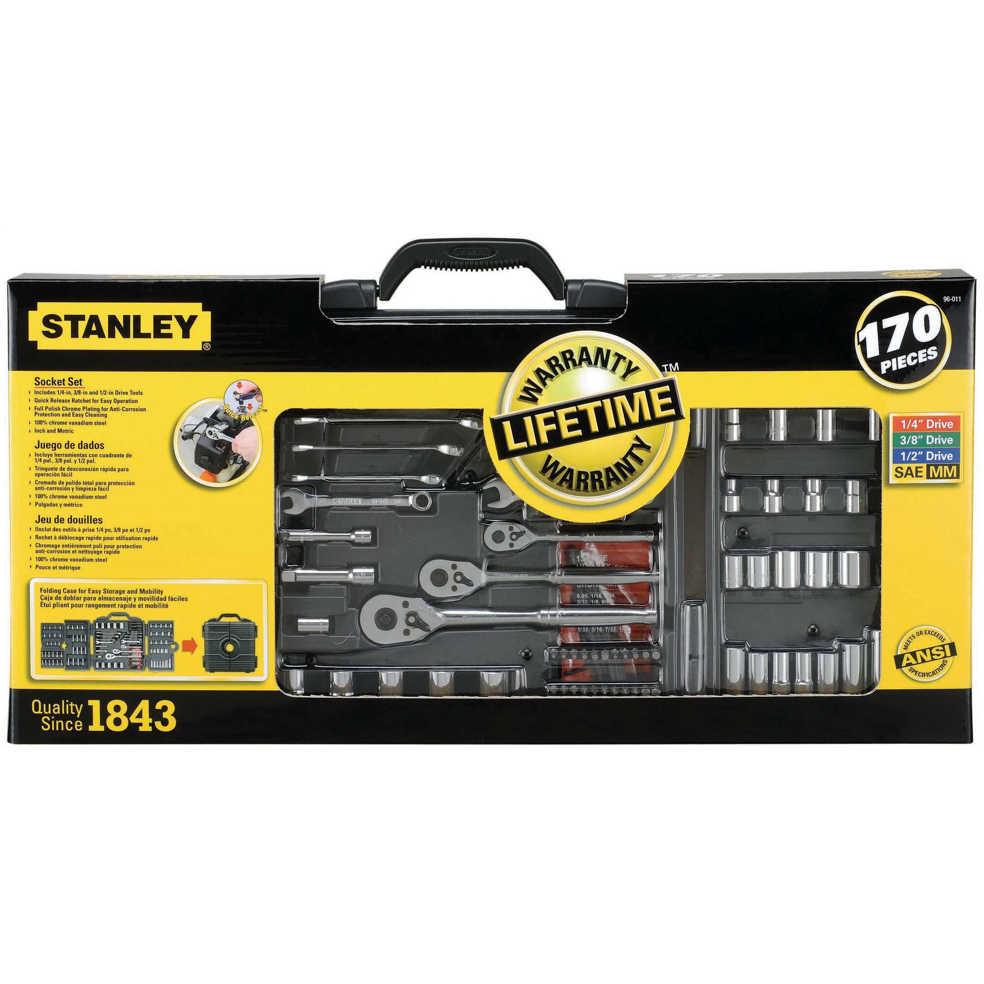 Stanley 170 pc Socket Set