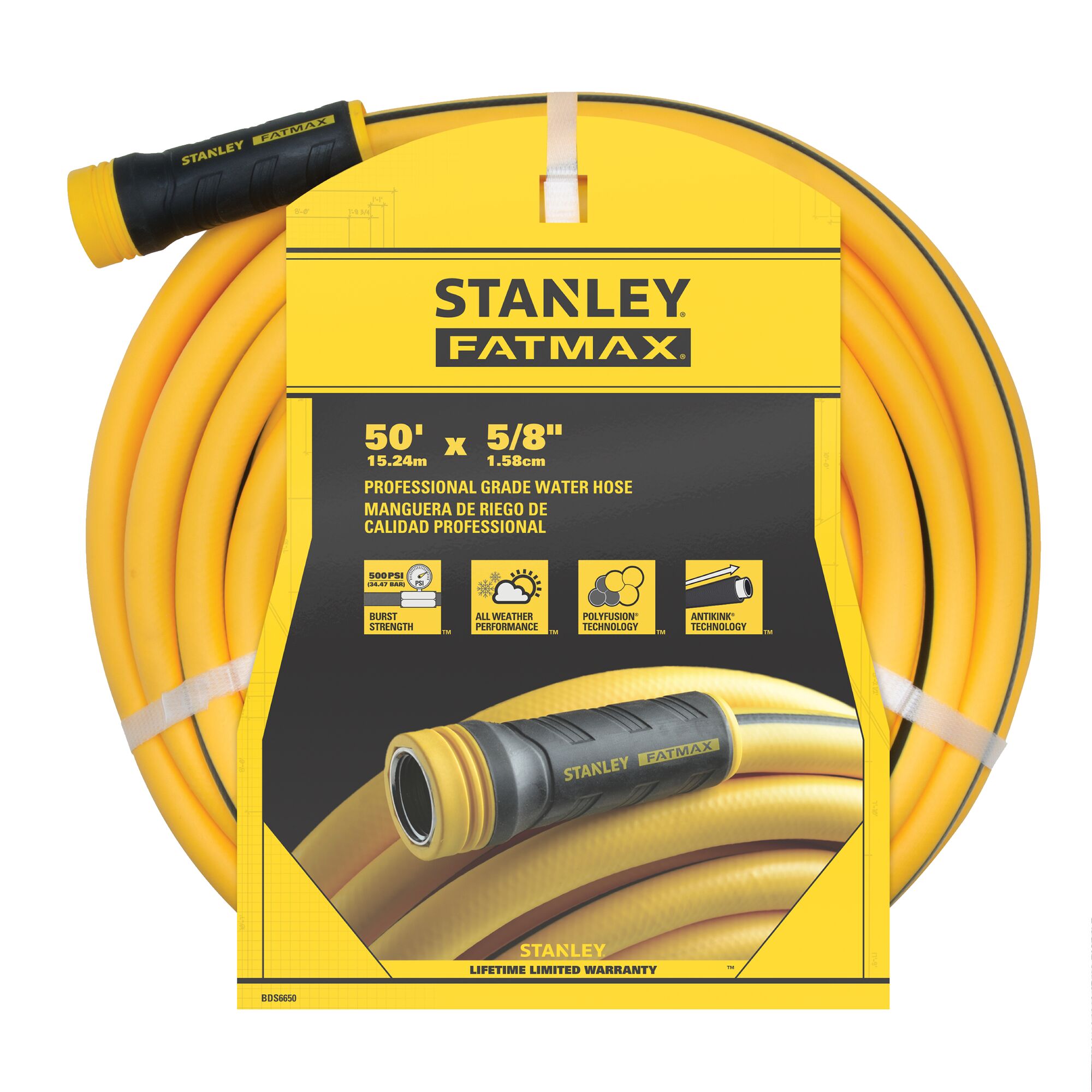 Stanley 50 ft x 5/8" Professional Grade Hose