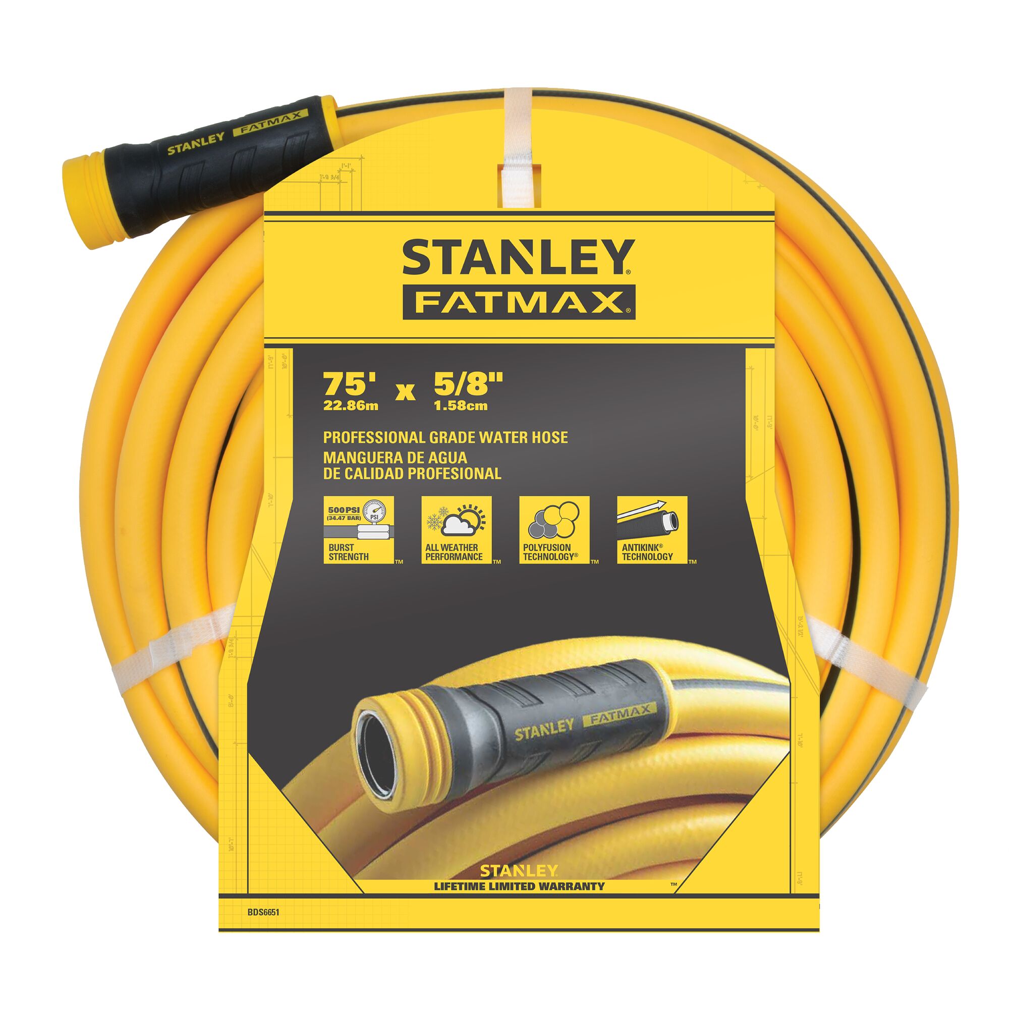 Stanley 75 ft x 5/8" Professional Grade Hose