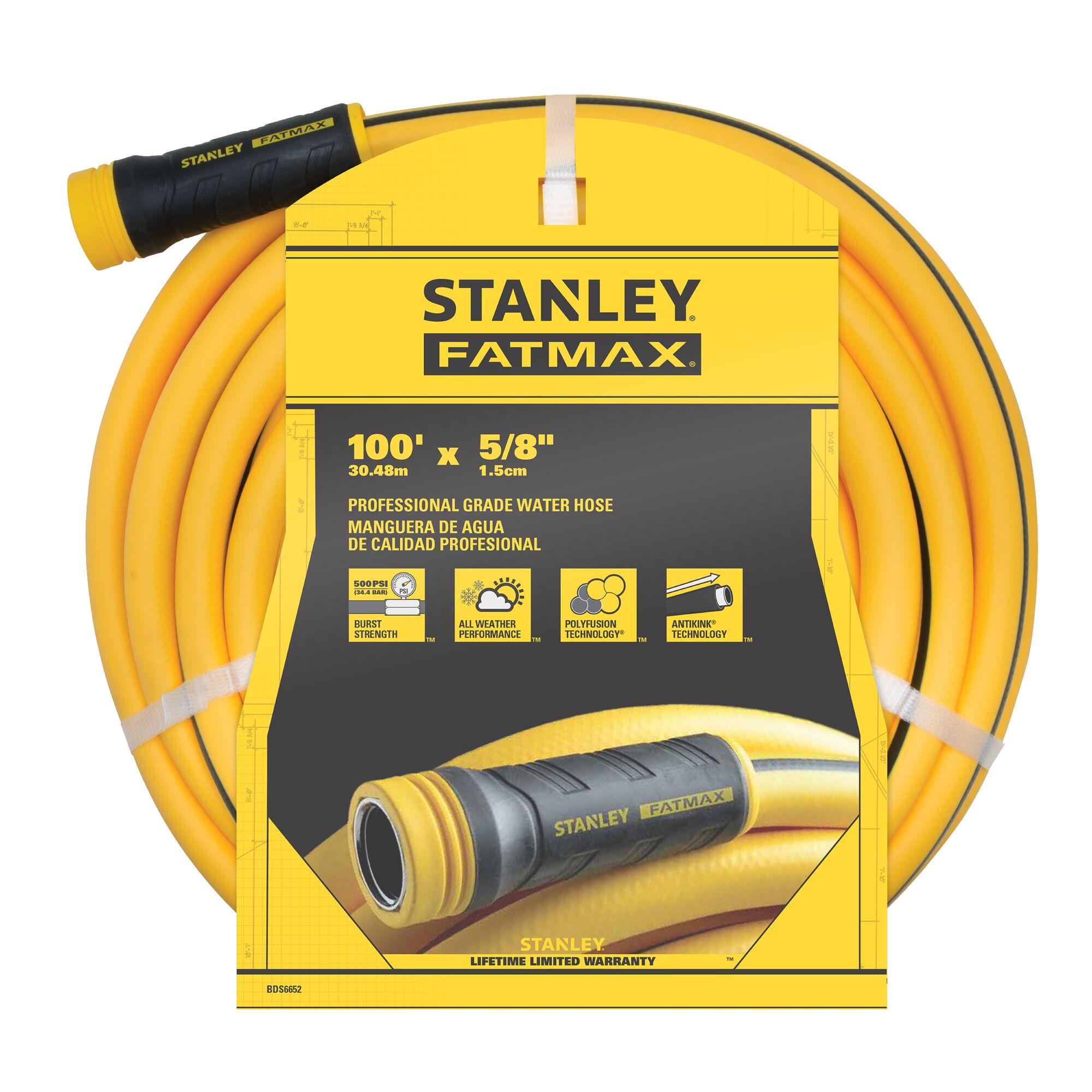 Stanley 100 ft x 5/8" Professional Grade Hose
