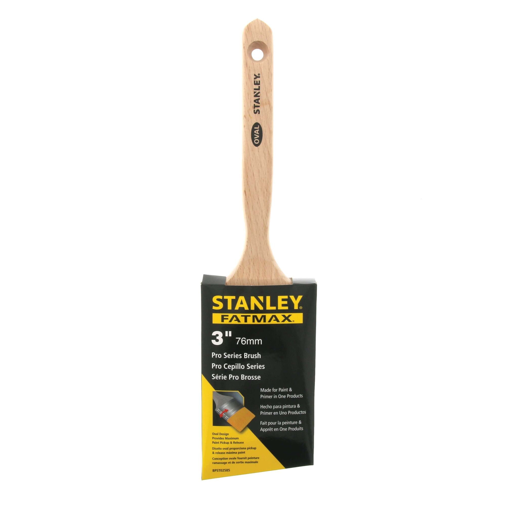 Stanley 3 in STANLEY FATMAX PBT Oval Angle Paint Brush