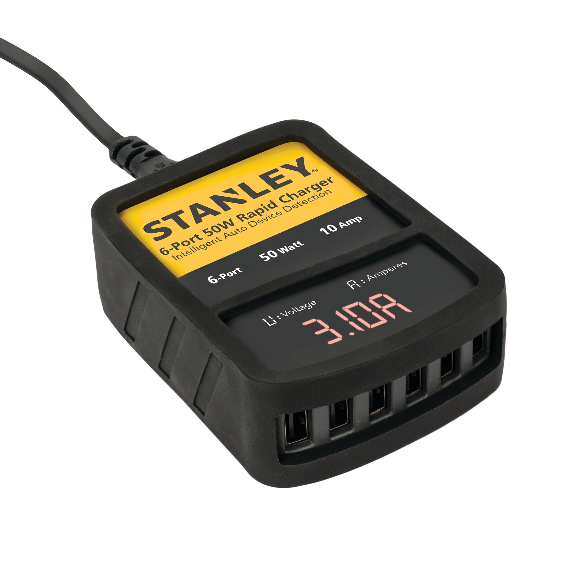 50W Rapid USB Wall Chargerwith LED Readout