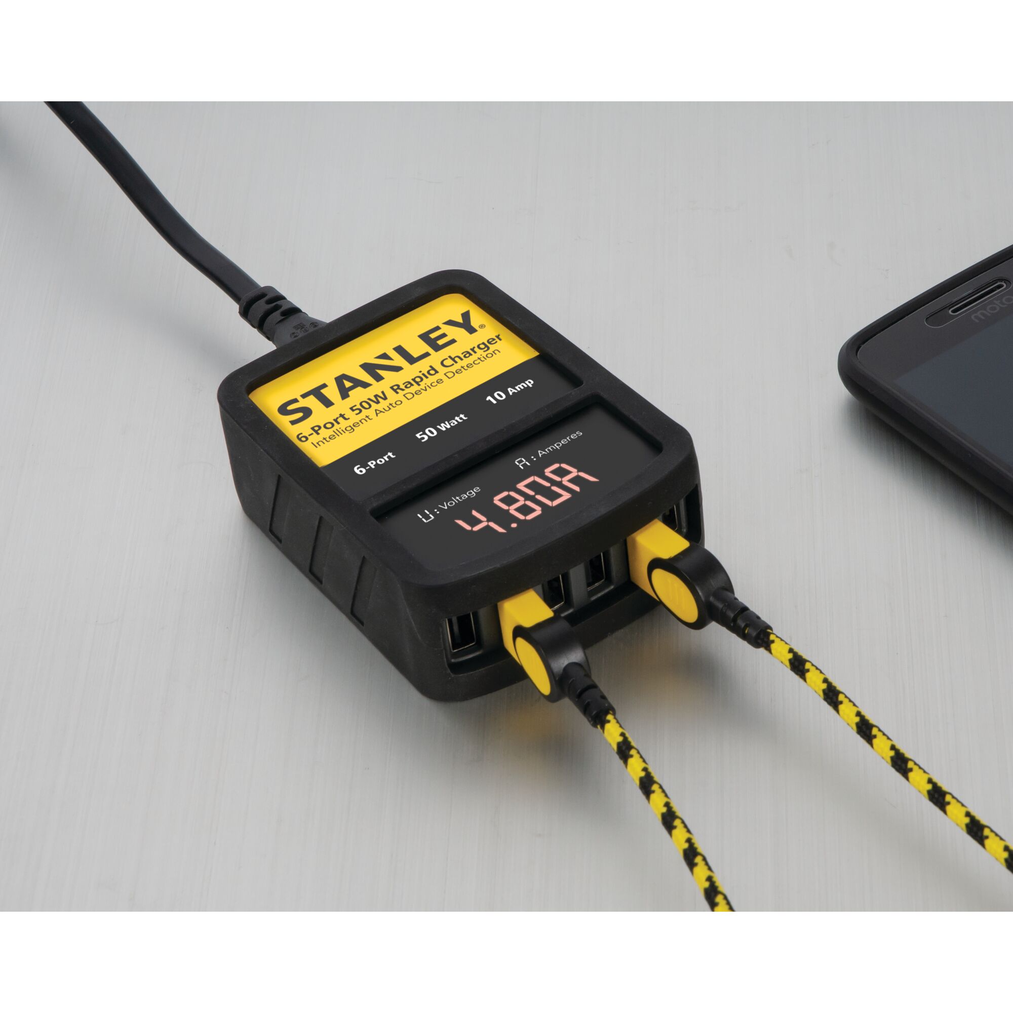 50W Rapid USB Wall Chargerwith LED Readout thumbnail 2