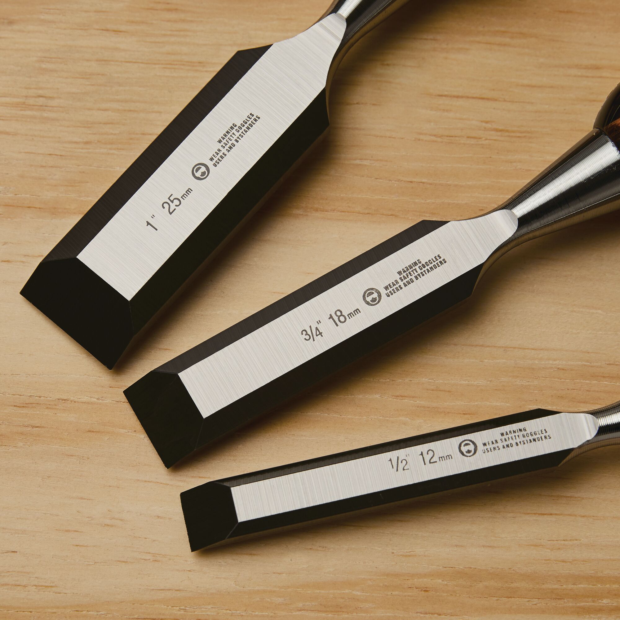 STANLEY® FATMAX® 3pc Thru Tang Butt Chisel Set (12, 18, 25mm) thumbnail 3