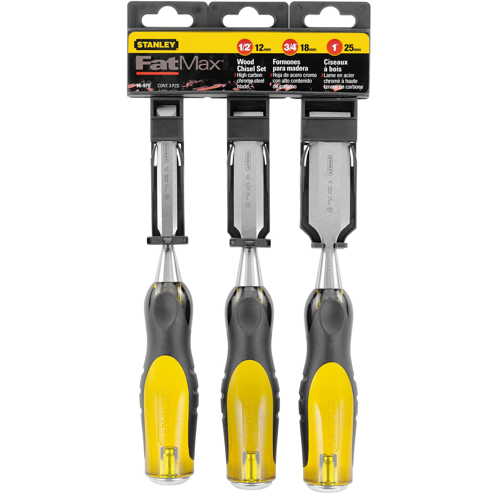 STANLEY® FATMAX® 3pc Thru Tang Butt Chisel Set (12, 18, 25mm) thumbnail 6