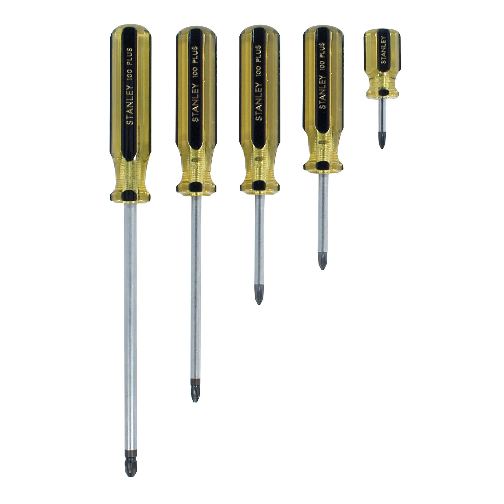 5 pc 100 PLUS® Phillips® Screwdriver Set