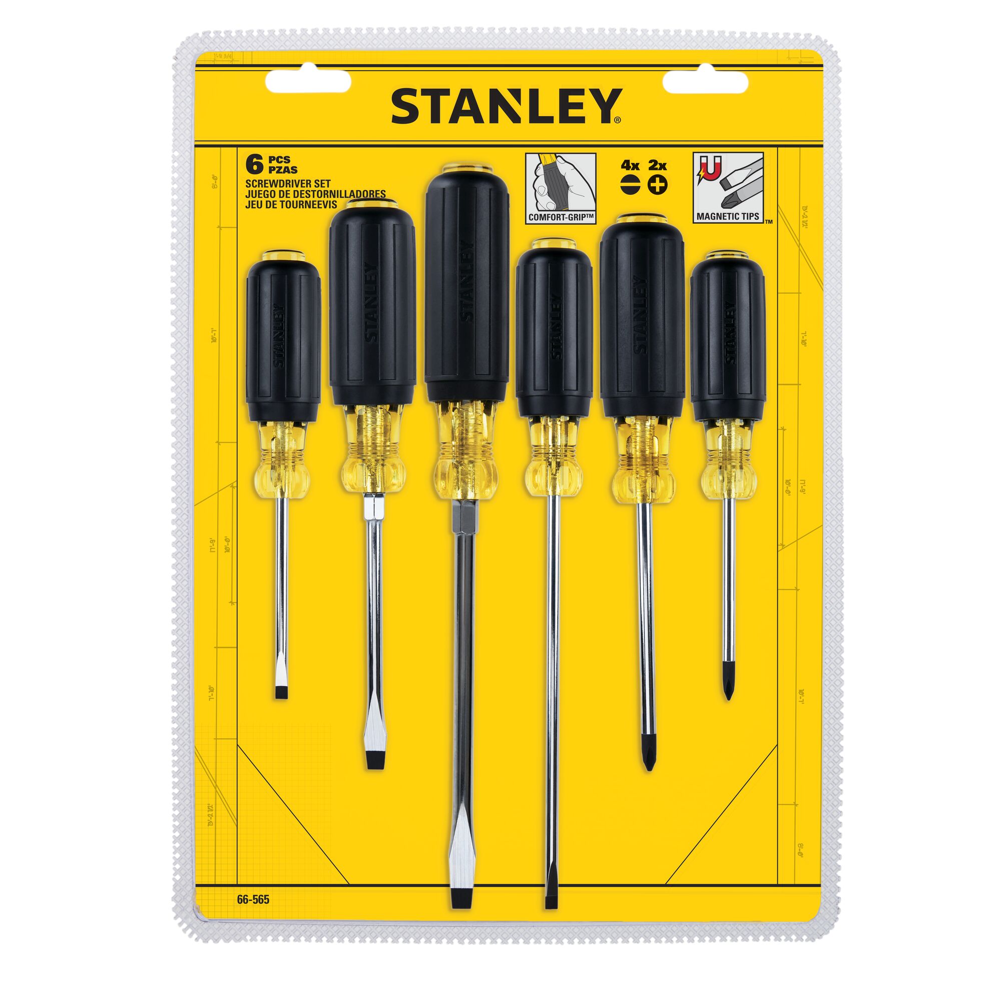 (6 pc) Vinyl Grip Screwdriver Set thumbnail 5