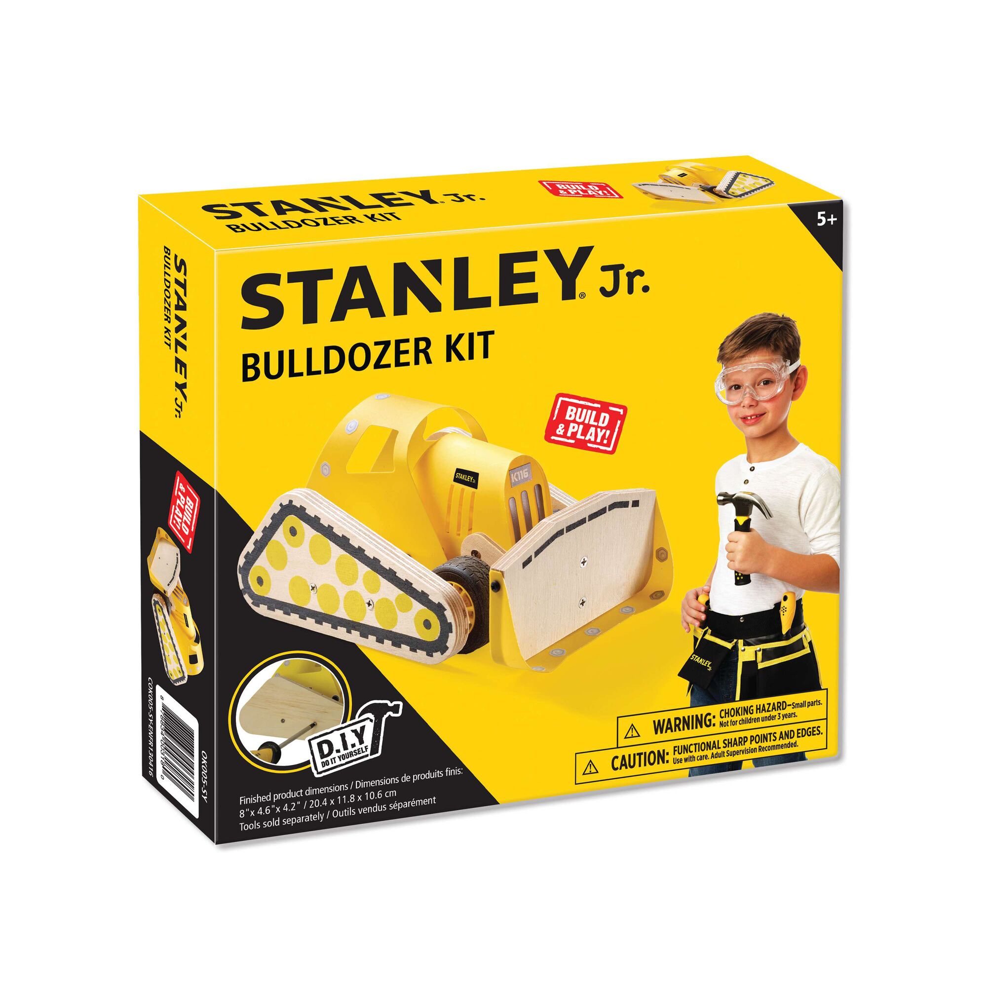 STANLEY Jr. Wooden DIY Kit - Bulldozer thumbnail 2