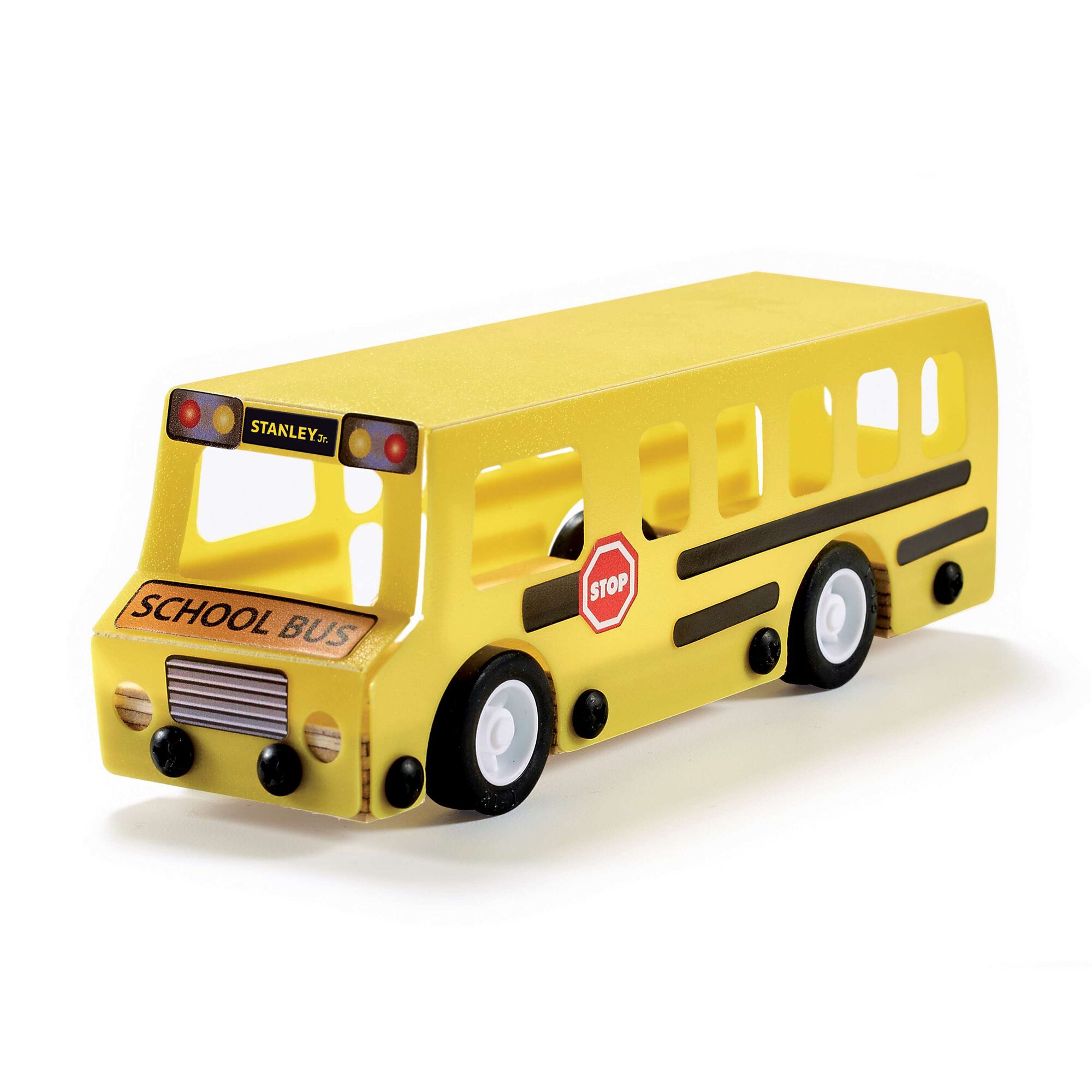 STANLEY Jr. Wooden DIY Kit - School Bus