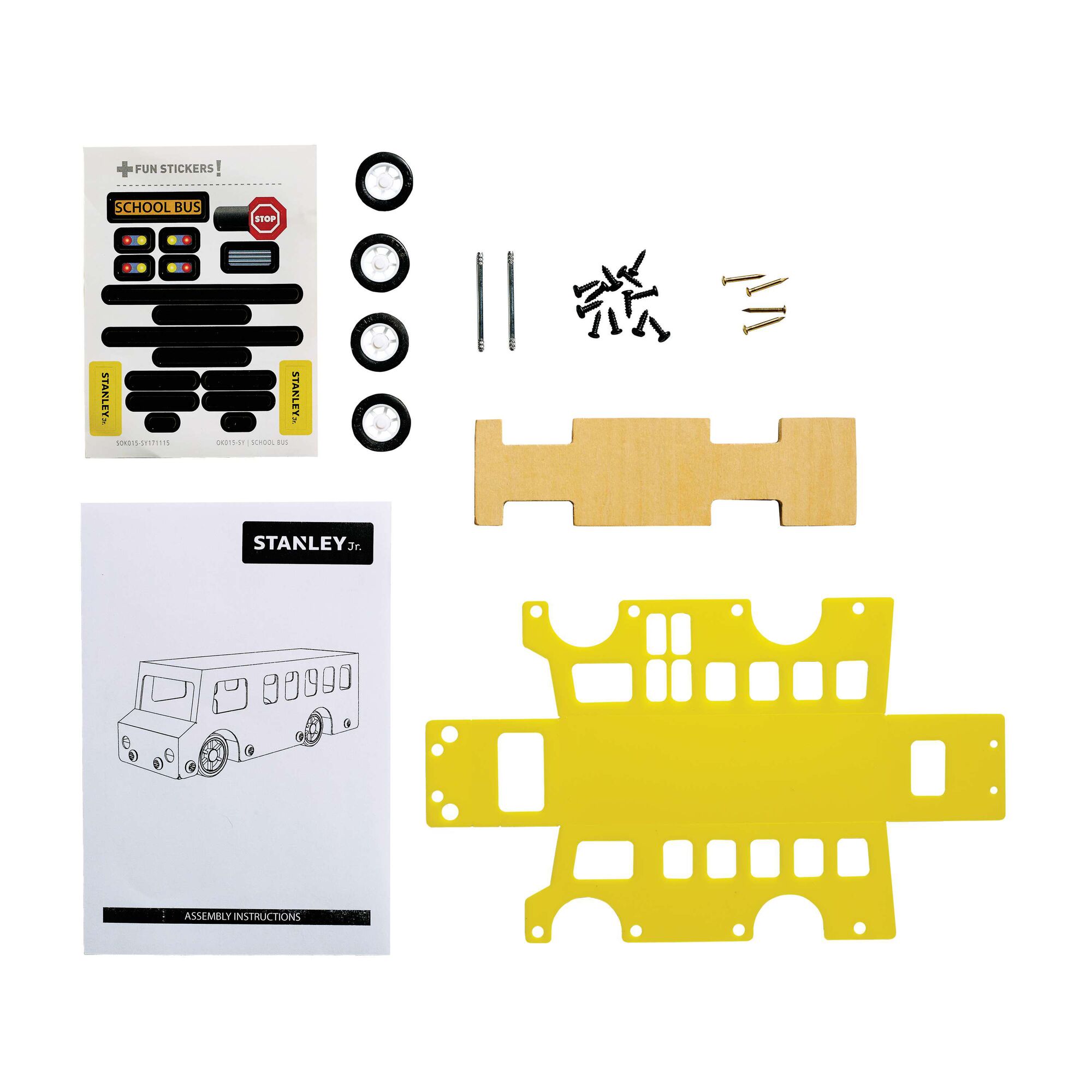 STANLEY Jr. Wooden DIY Kit - School Bus thumbnail 3
